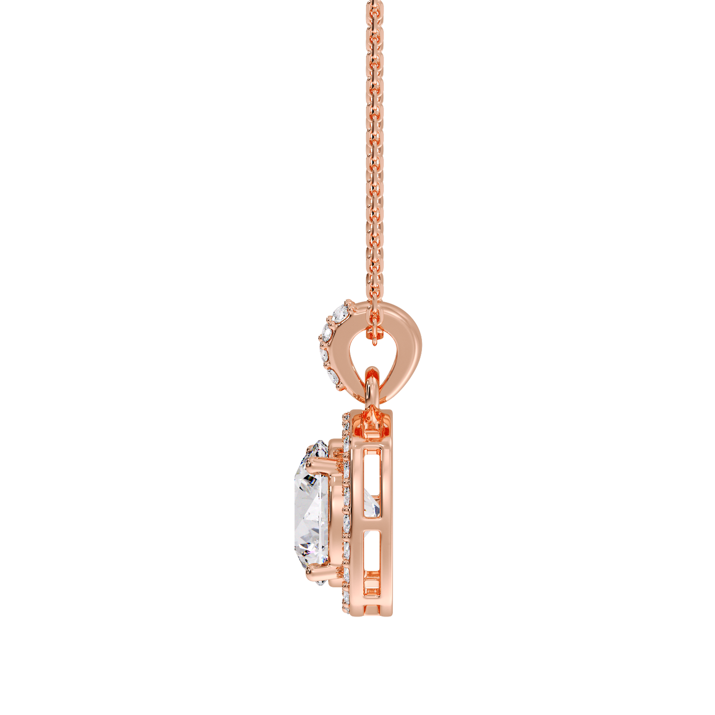 ROUND HALO PENDANT