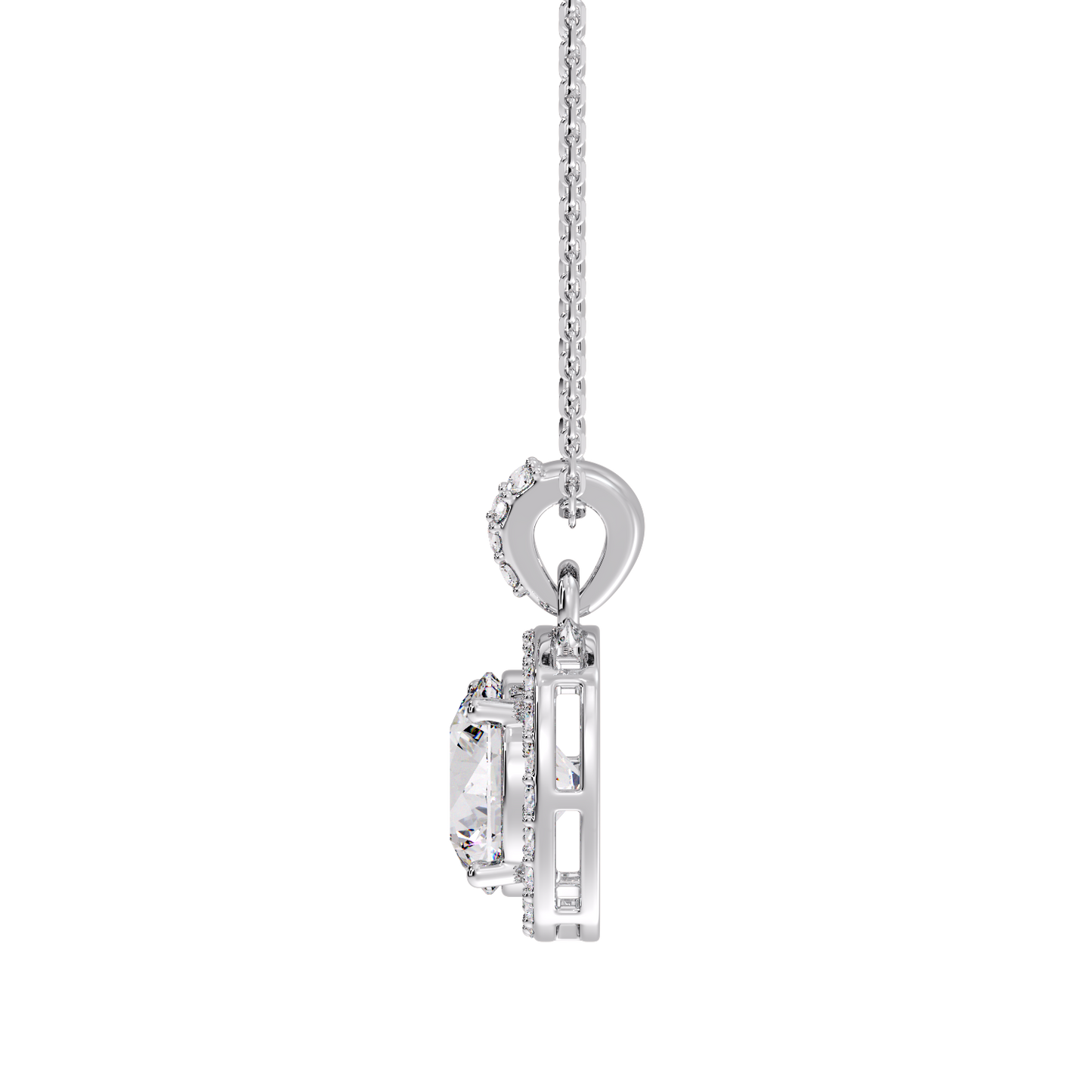 ROUND HALO PENDANT