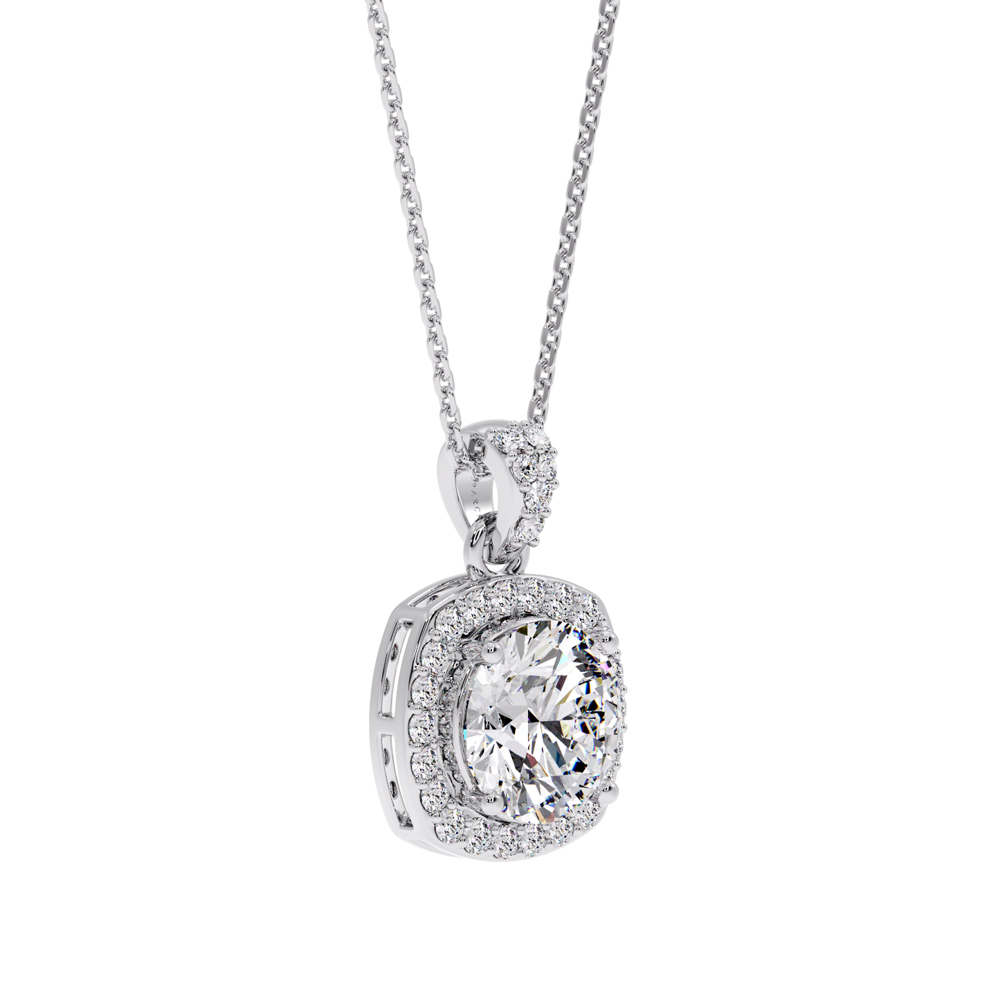 ROUND HALO PENDANT