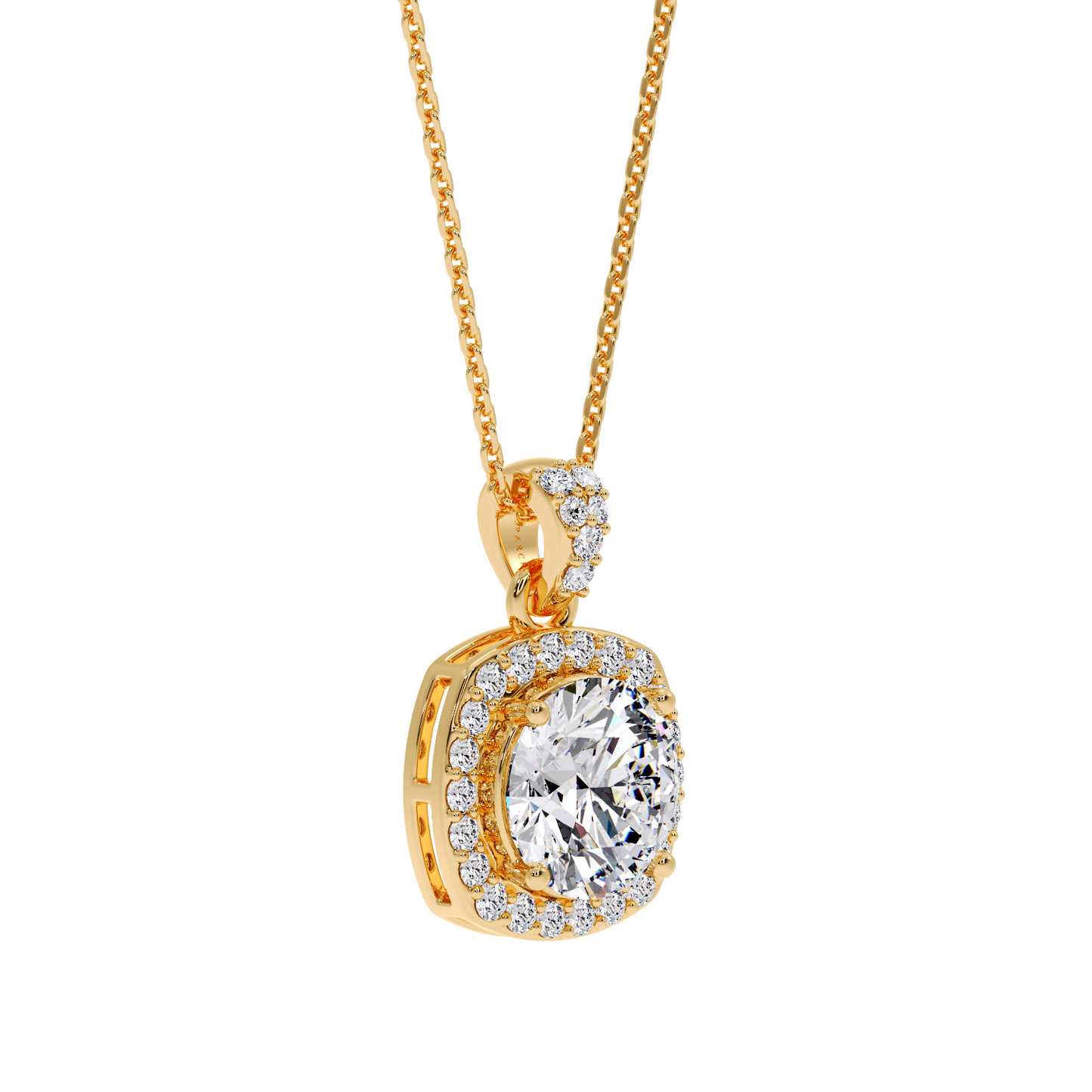 ROUND HALO PENDANT