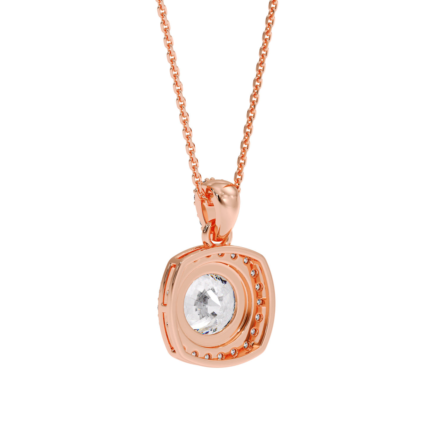 ROUND HALO PENDANT
