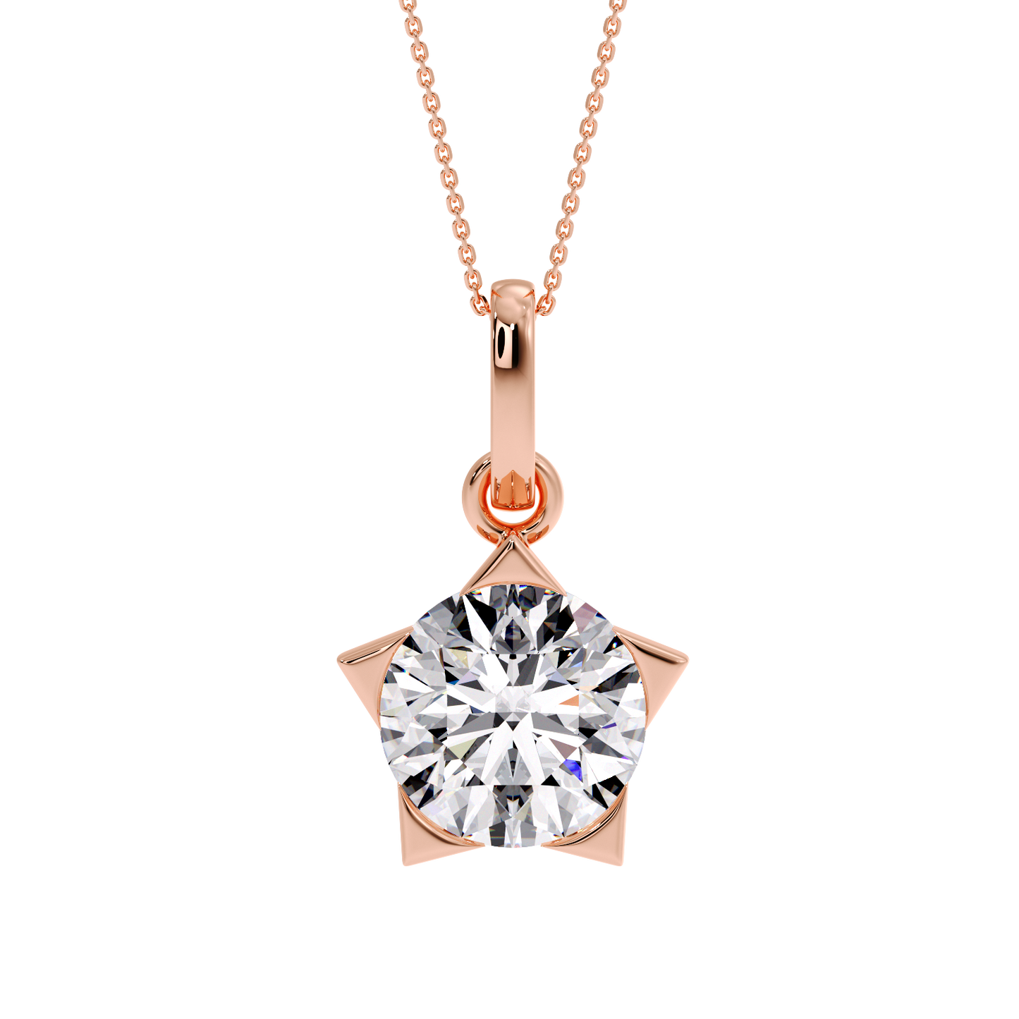 ROUND SOLITAIRE PENDANT
