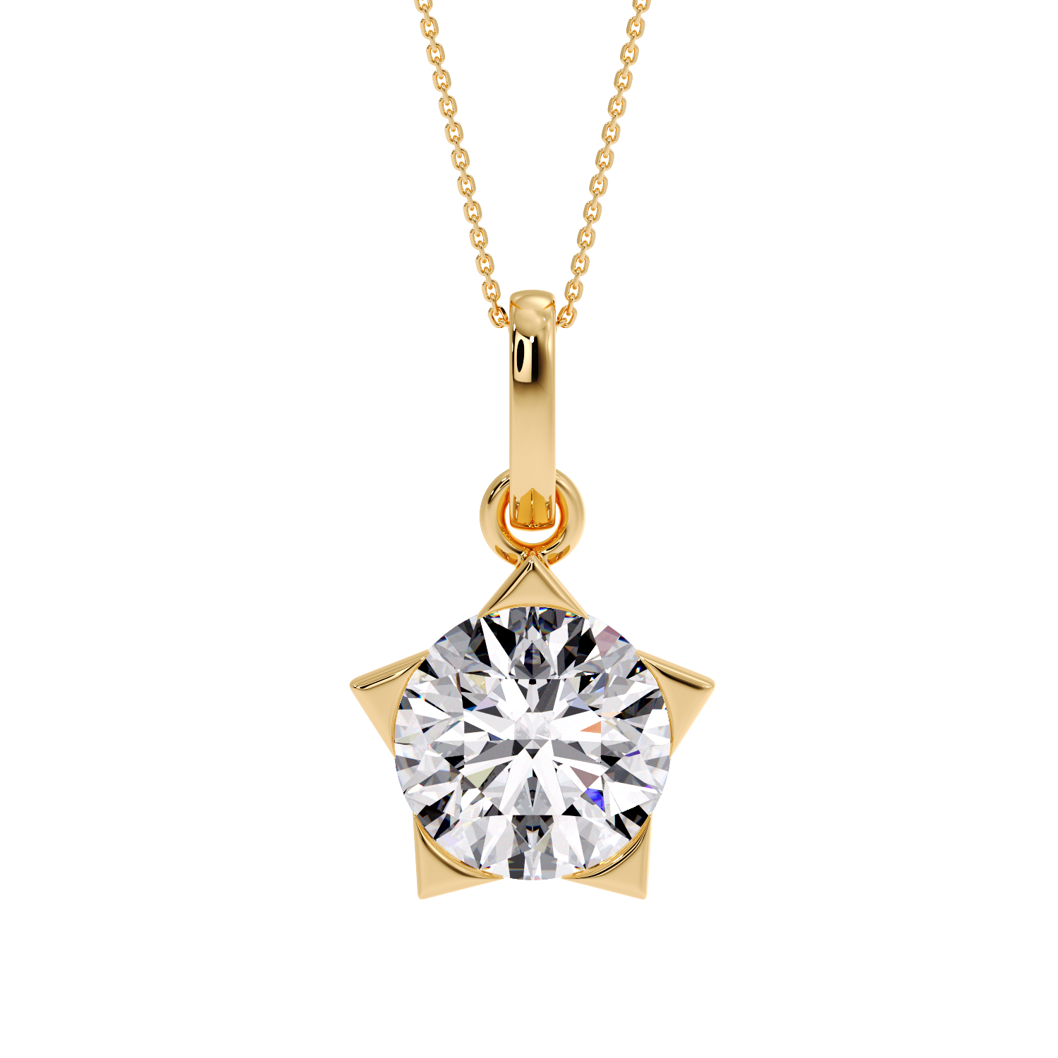 ROUND SOLITAIRE PENDANT