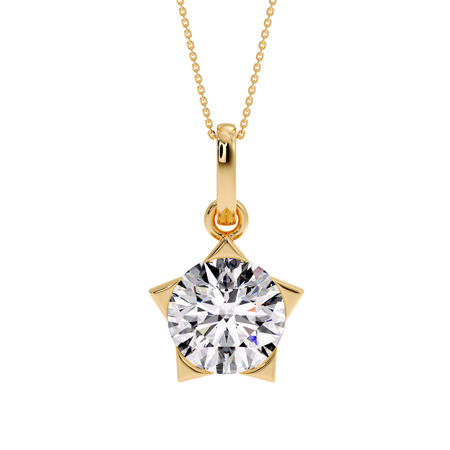 ROUND SOLITAIRE PENDANT