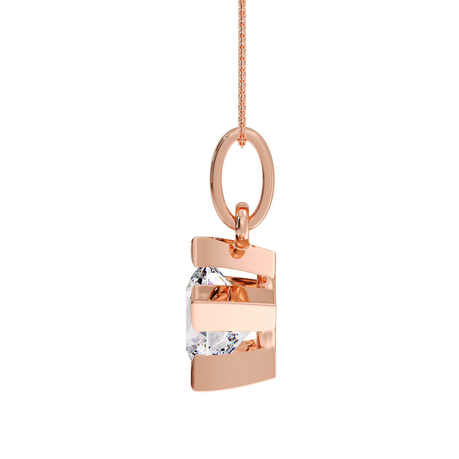 ROUND SOLITAIRE PENDANT