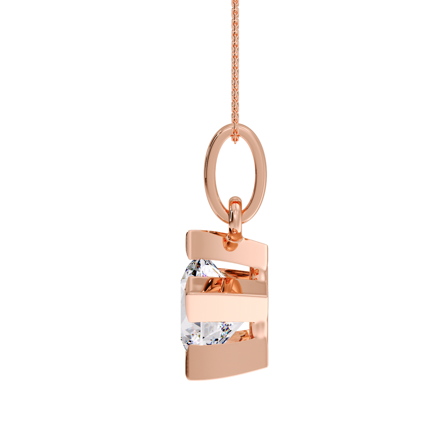 ROUND SOLITAIRE PENDANT