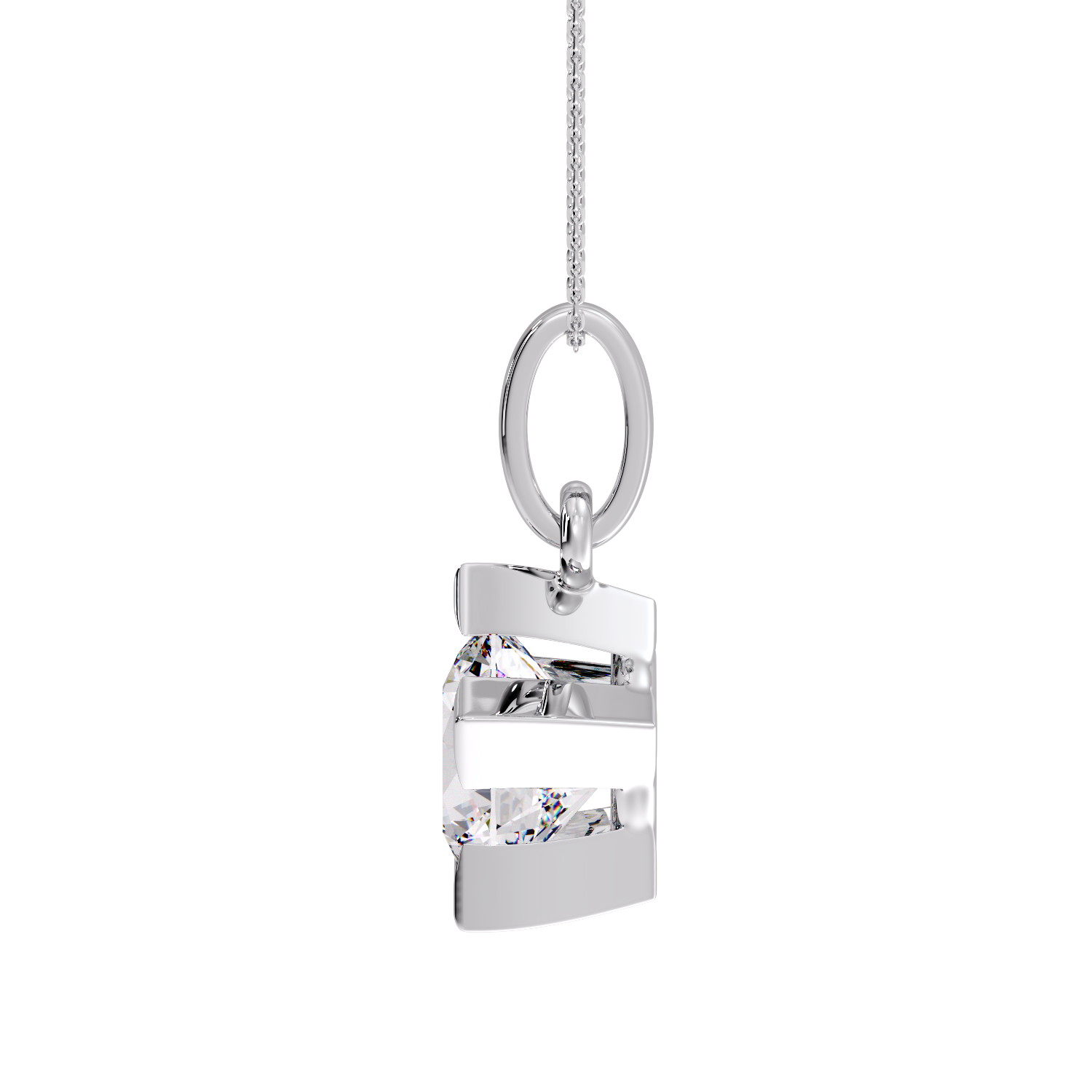 ROUND SOLITAIRE PENDANT