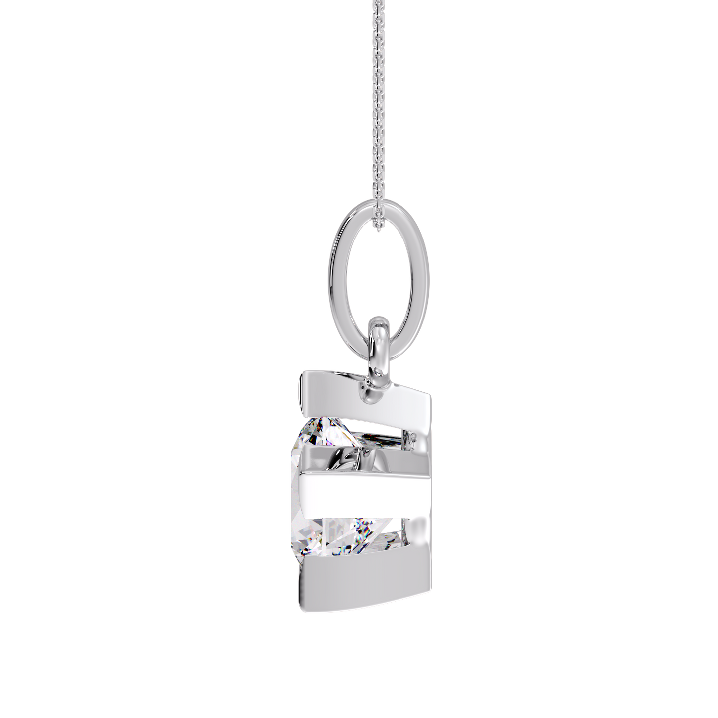 ROUND SOLITAIRE PENDANT