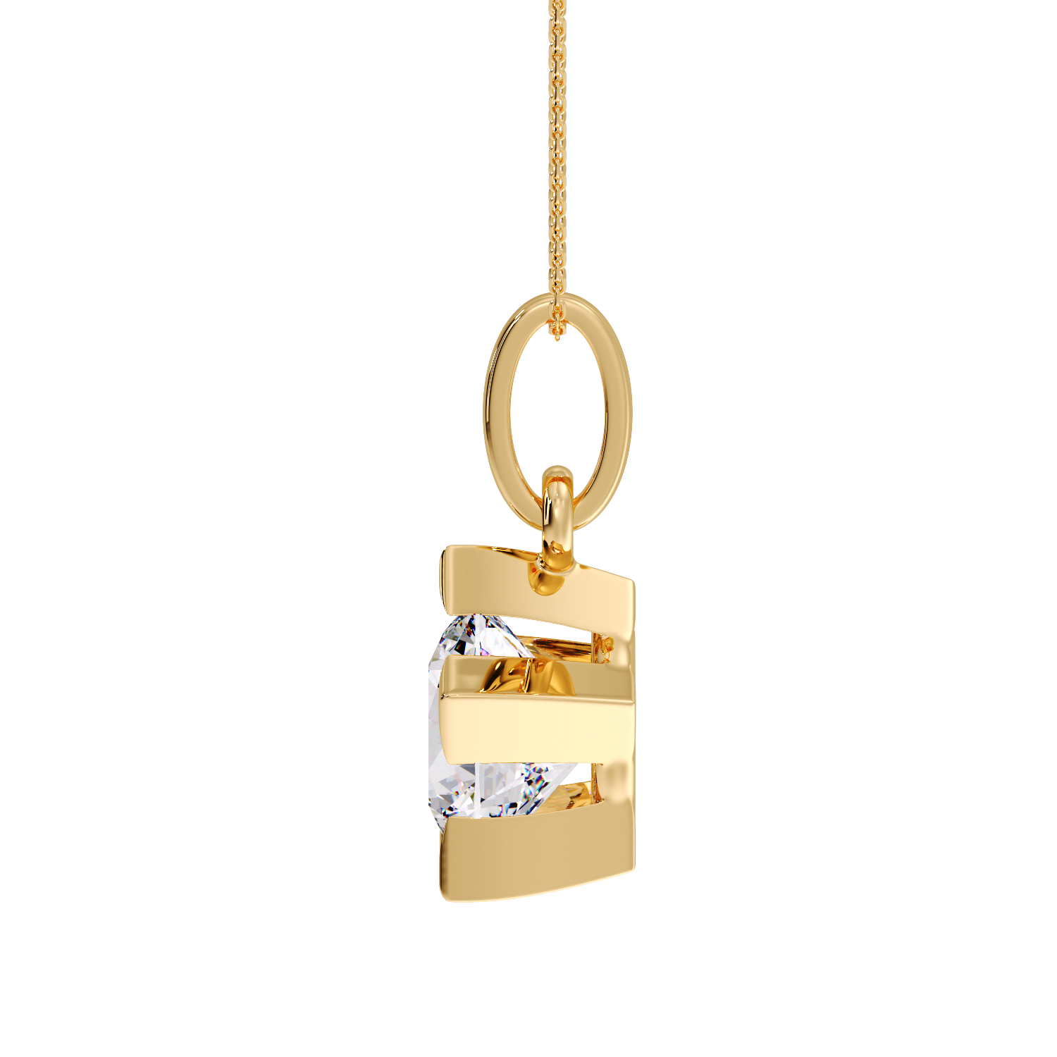 ROUND SOLITAIRE PENDANT