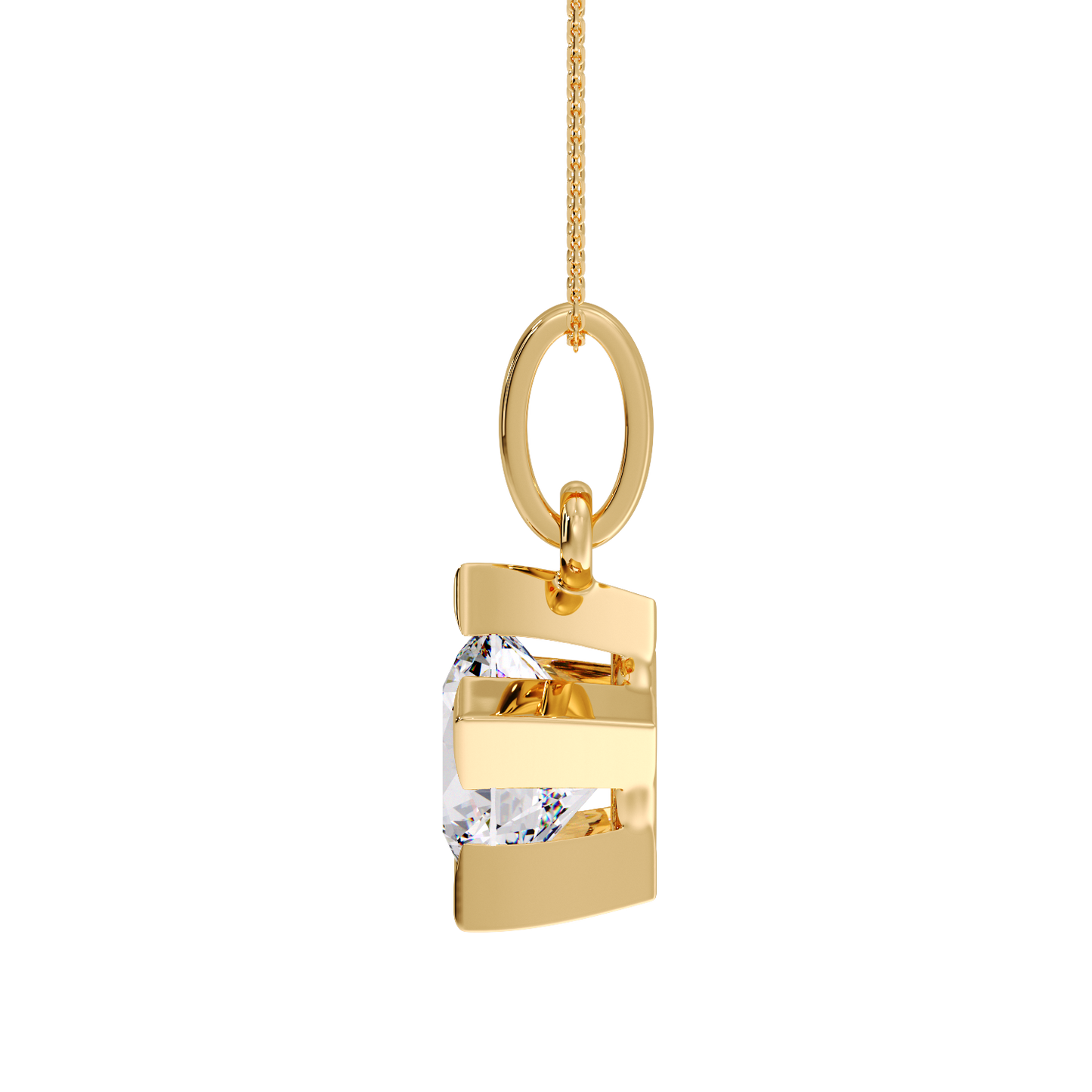 ROUND SOLITAIRE PENDANT