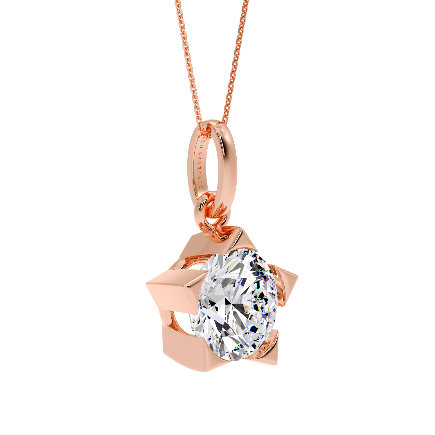 ROUND SOLITAIRE PENDANT