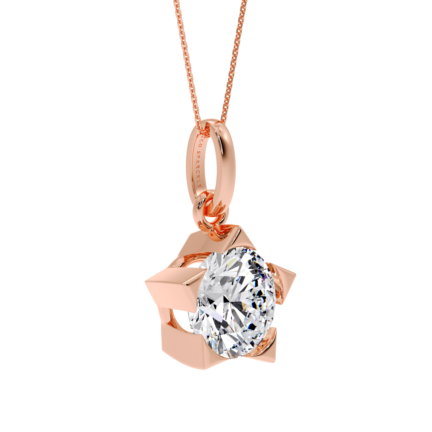 ROUND SOLITAIRE PENDANT