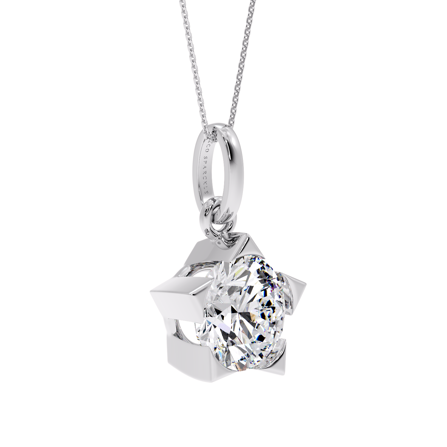 ROUND SOLITAIRE PENDANT