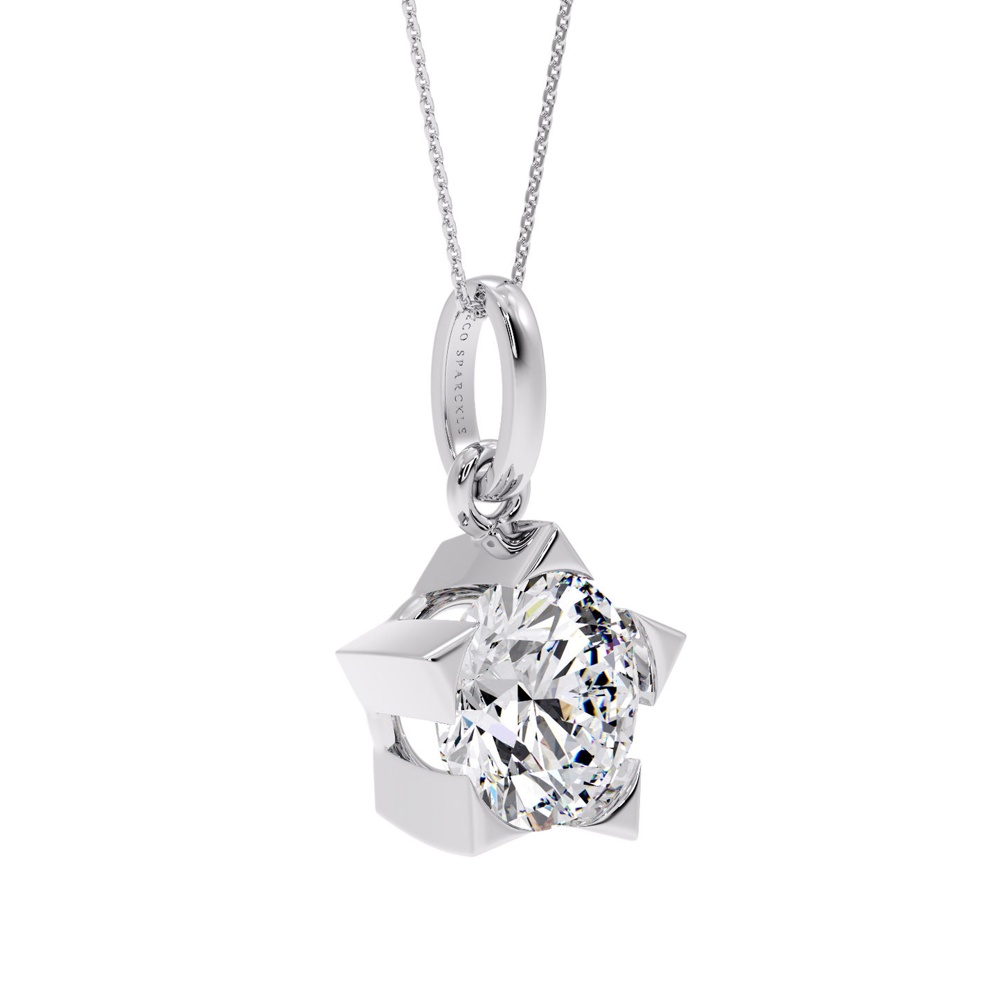 ROUND SOLITAIRE PENDANT