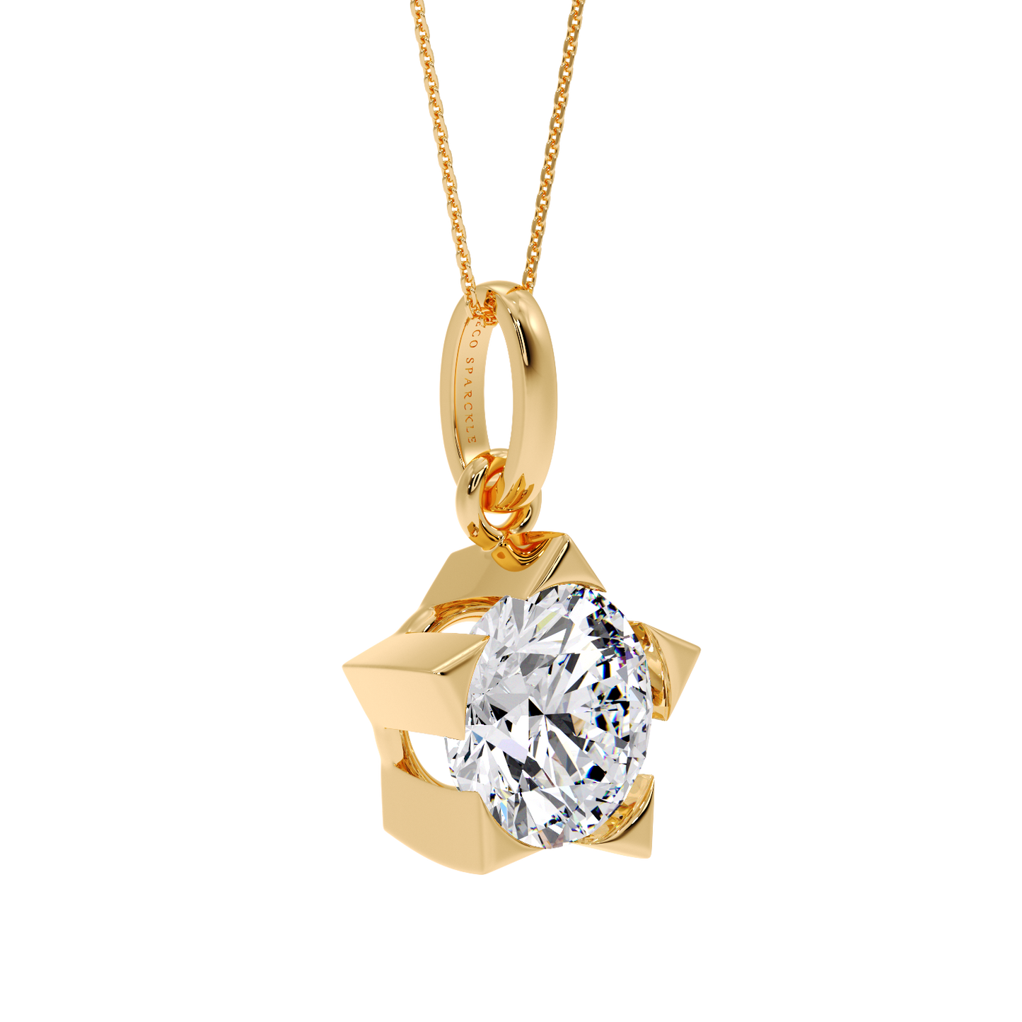 ROUND SOLITAIRE PENDANT