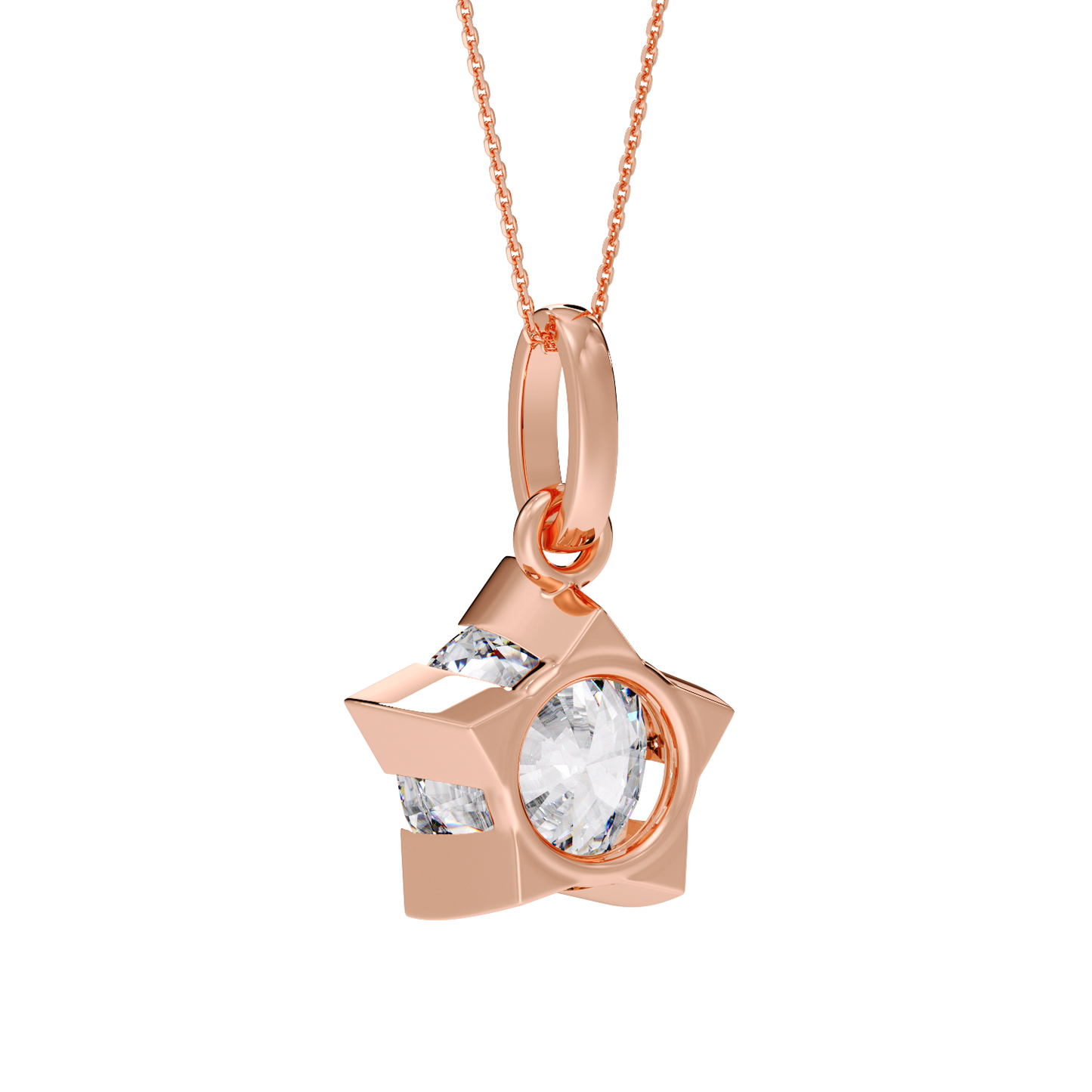 ROUND SOLITAIRE PENDANT