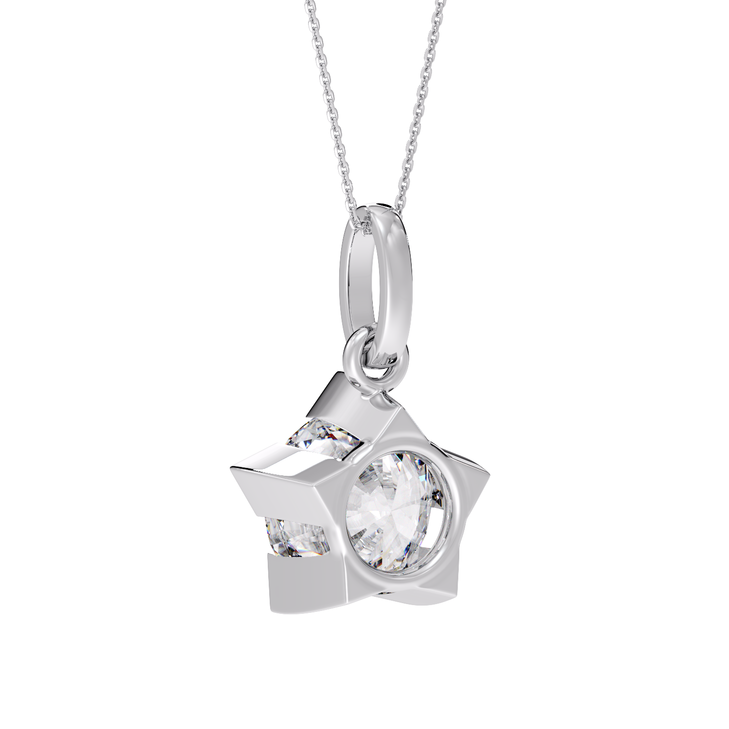 ROUND SOLITAIRE PENDANT