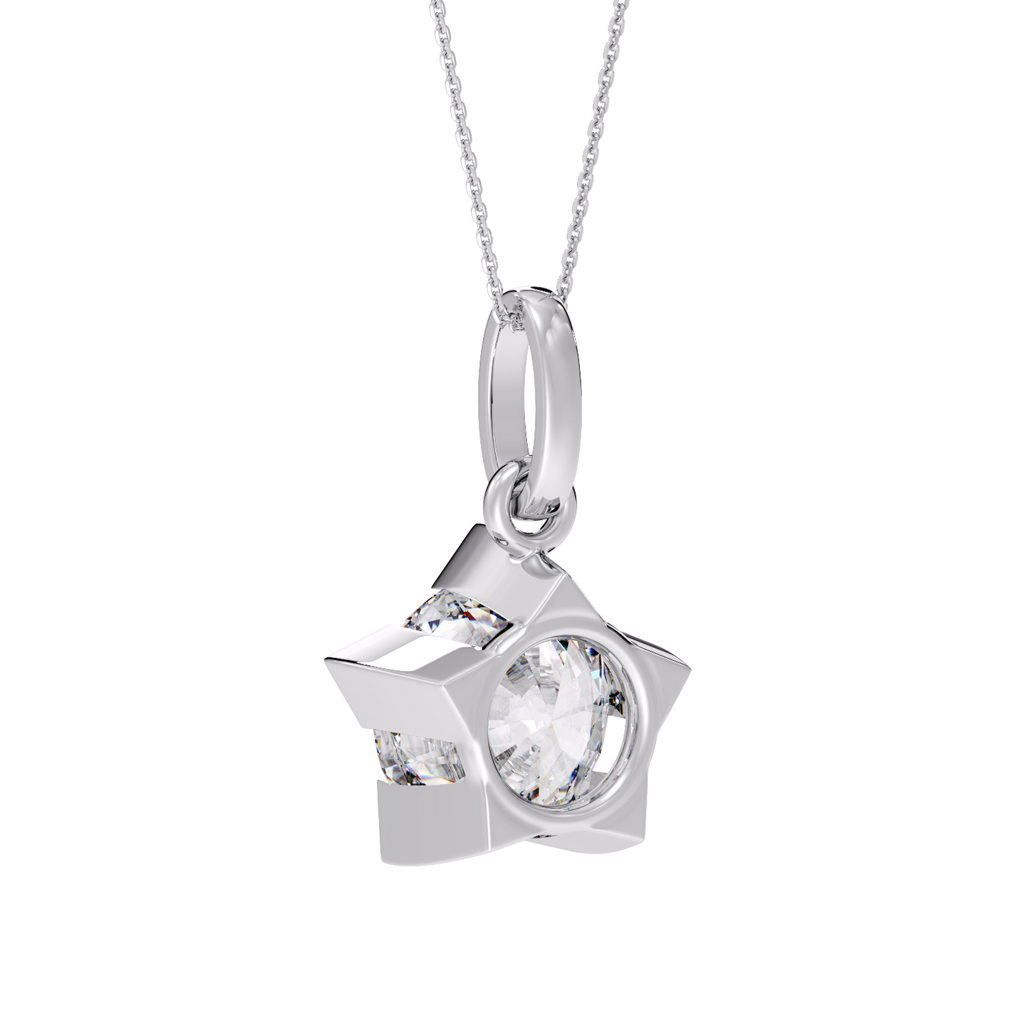ROUND SOLITAIRE PENDANT