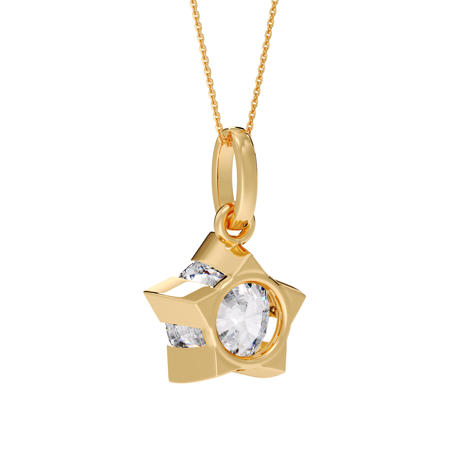 ROUND SOLITAIRE PENDANT