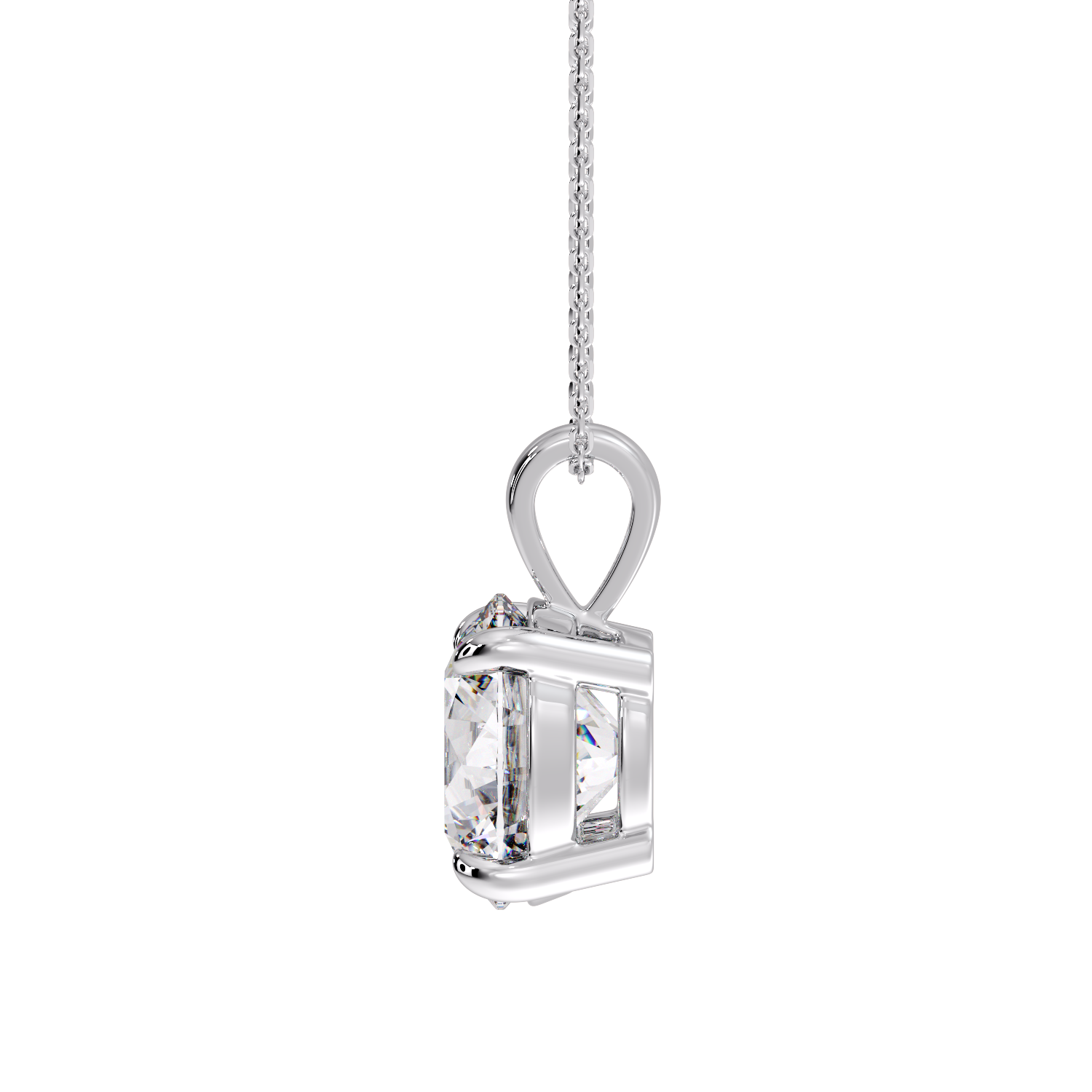 ROUND SOLITAIRE PENDANT