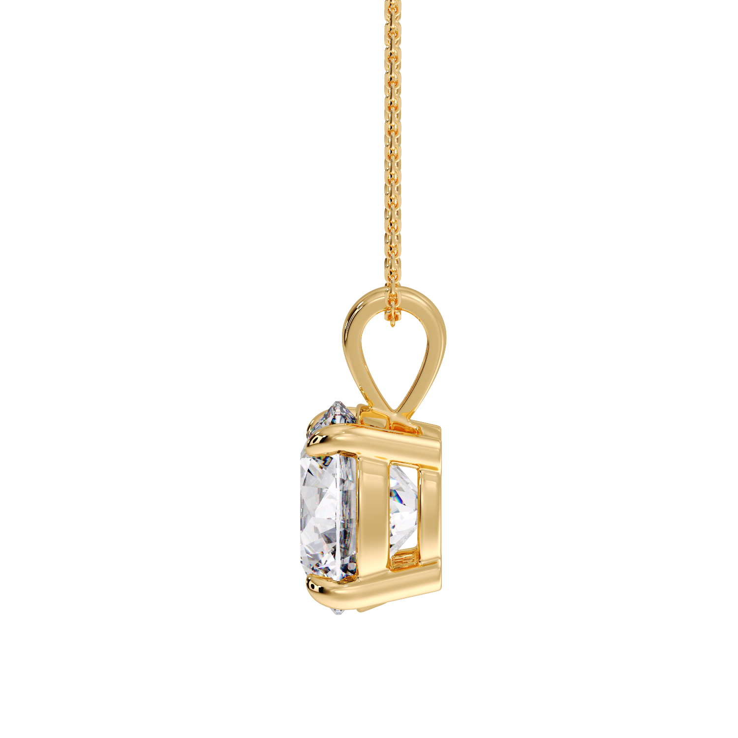 ROUND SOLITAIRE PENDANT