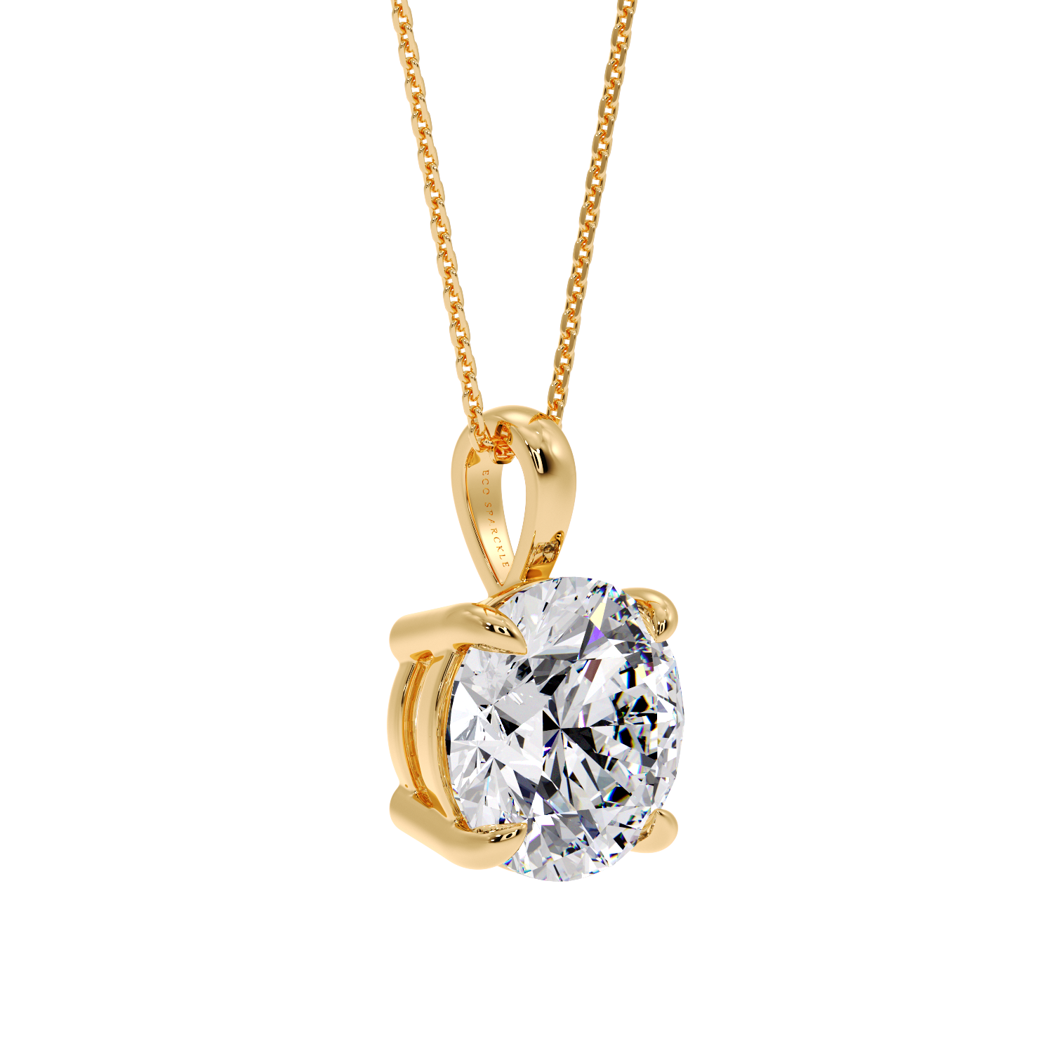 ROUND SOLITAIRE PENDANT
