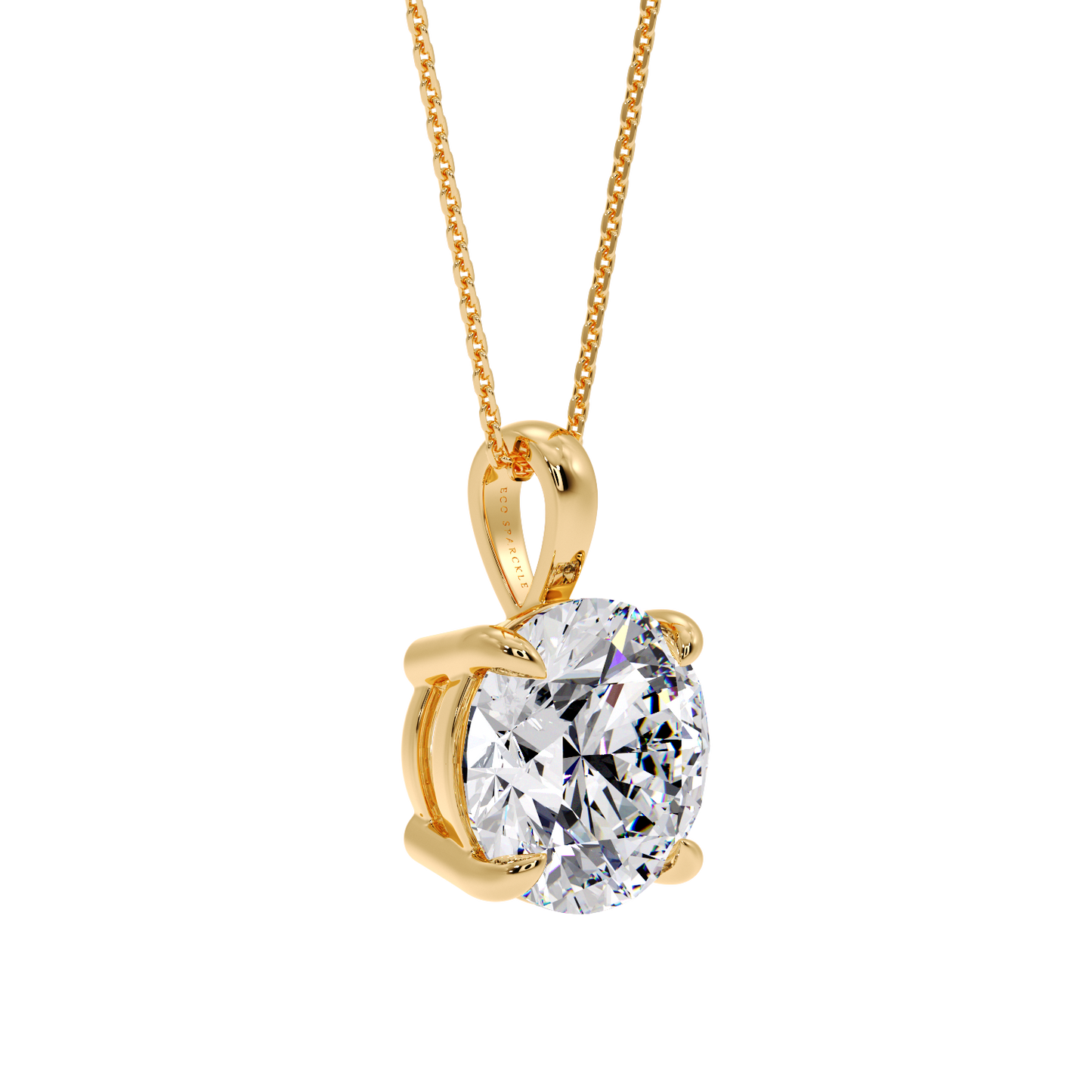 ROUND SOLITAIRE PENDANT