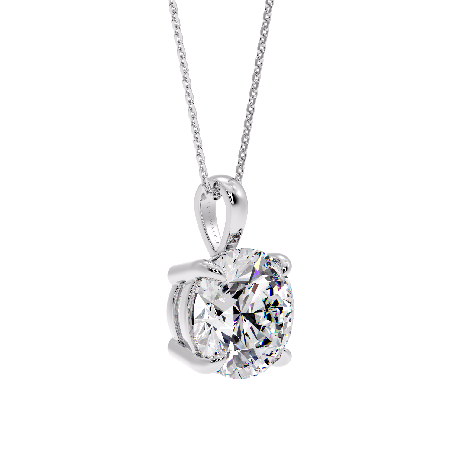 ROUND SOLITAIRE PENDANT