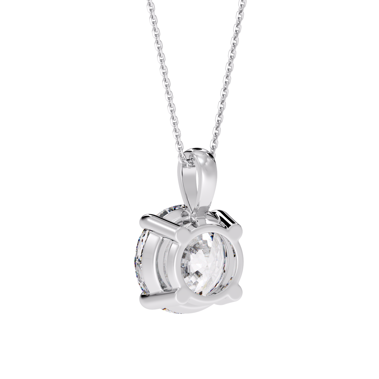 ROUND SOLITAIRE PENDANT