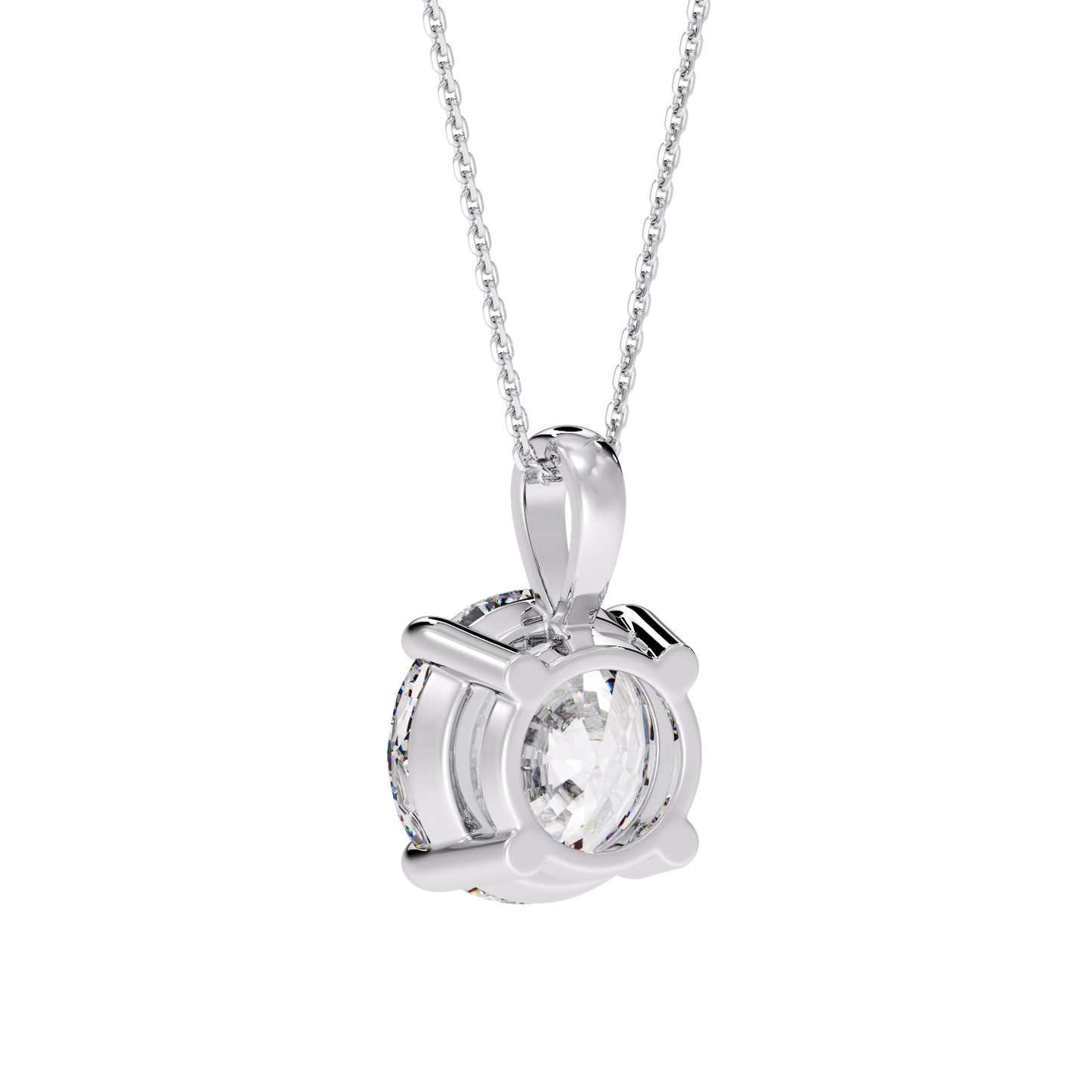 ROUND SOLITAIRE PENDANT