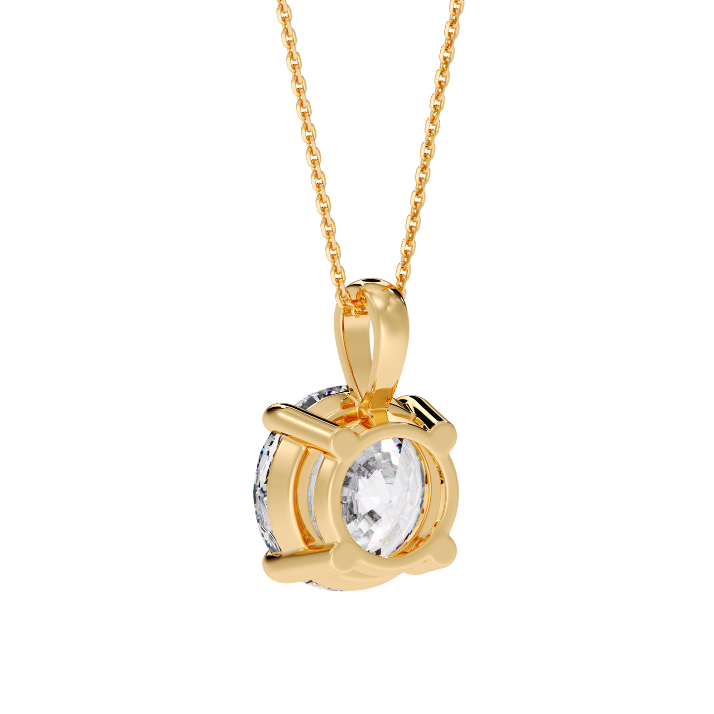 ROUND SOLITAIRE PENDANT