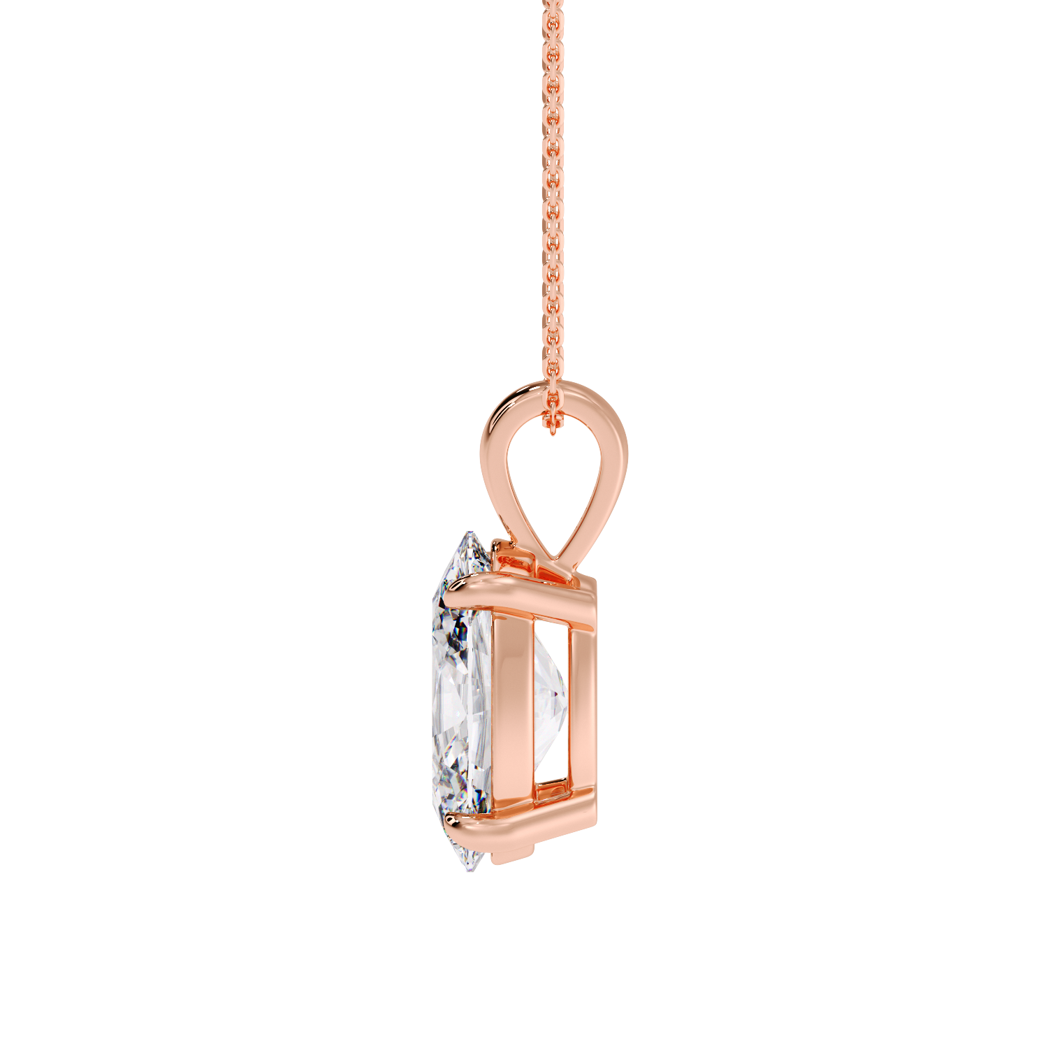 OVAL DIAMOND PENDANT
