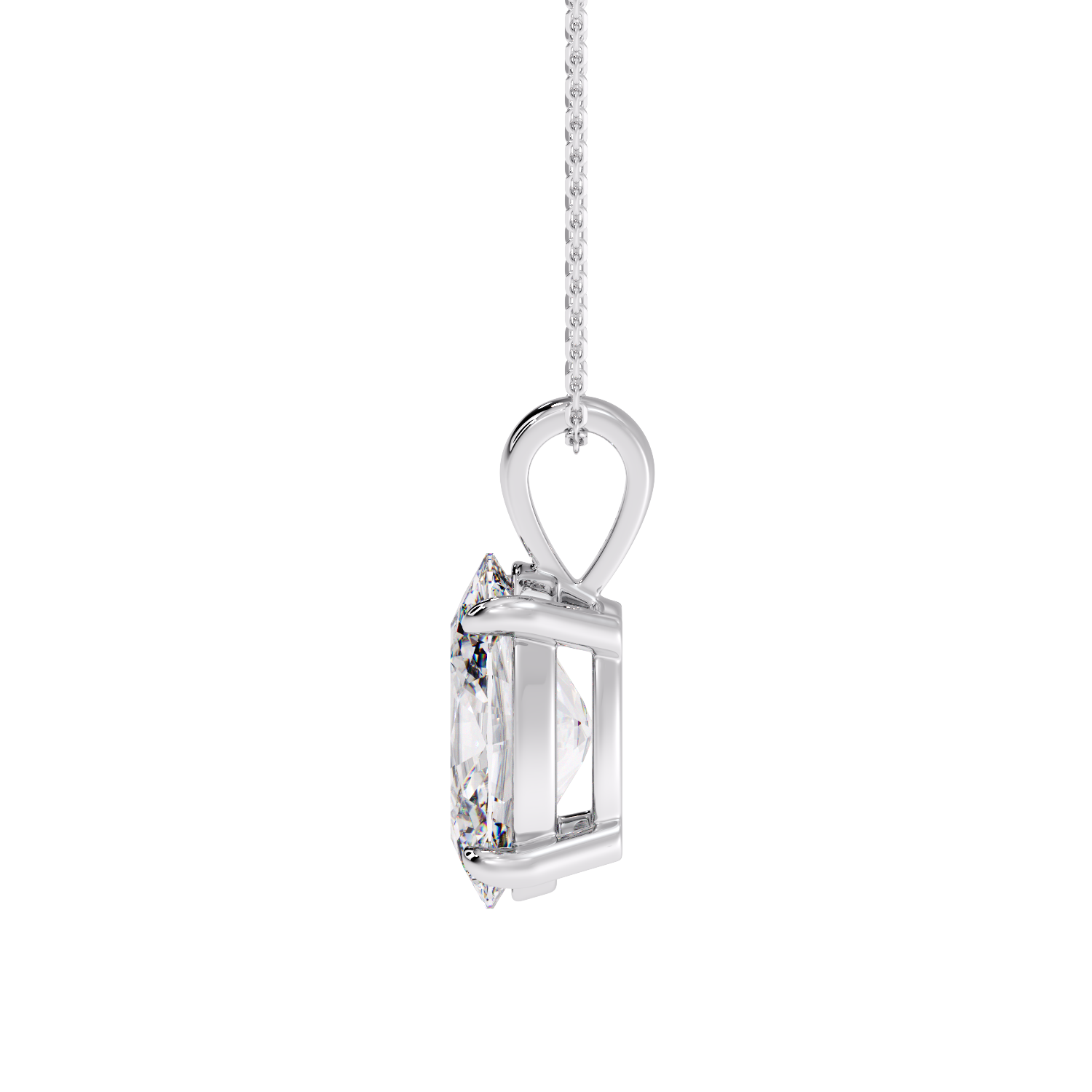 OVAL DIAMOND PENDANT