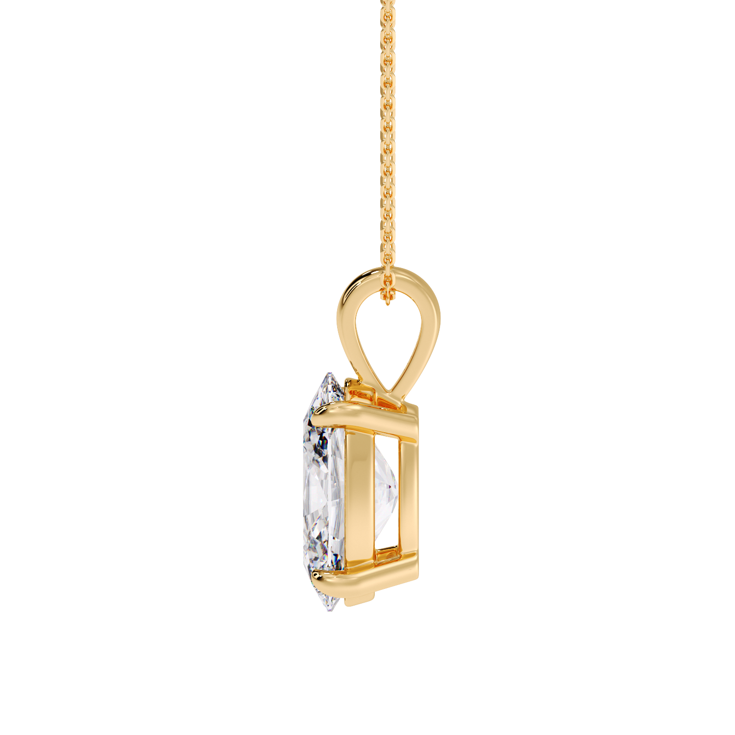 OVAL DIAMOND PENDANT
