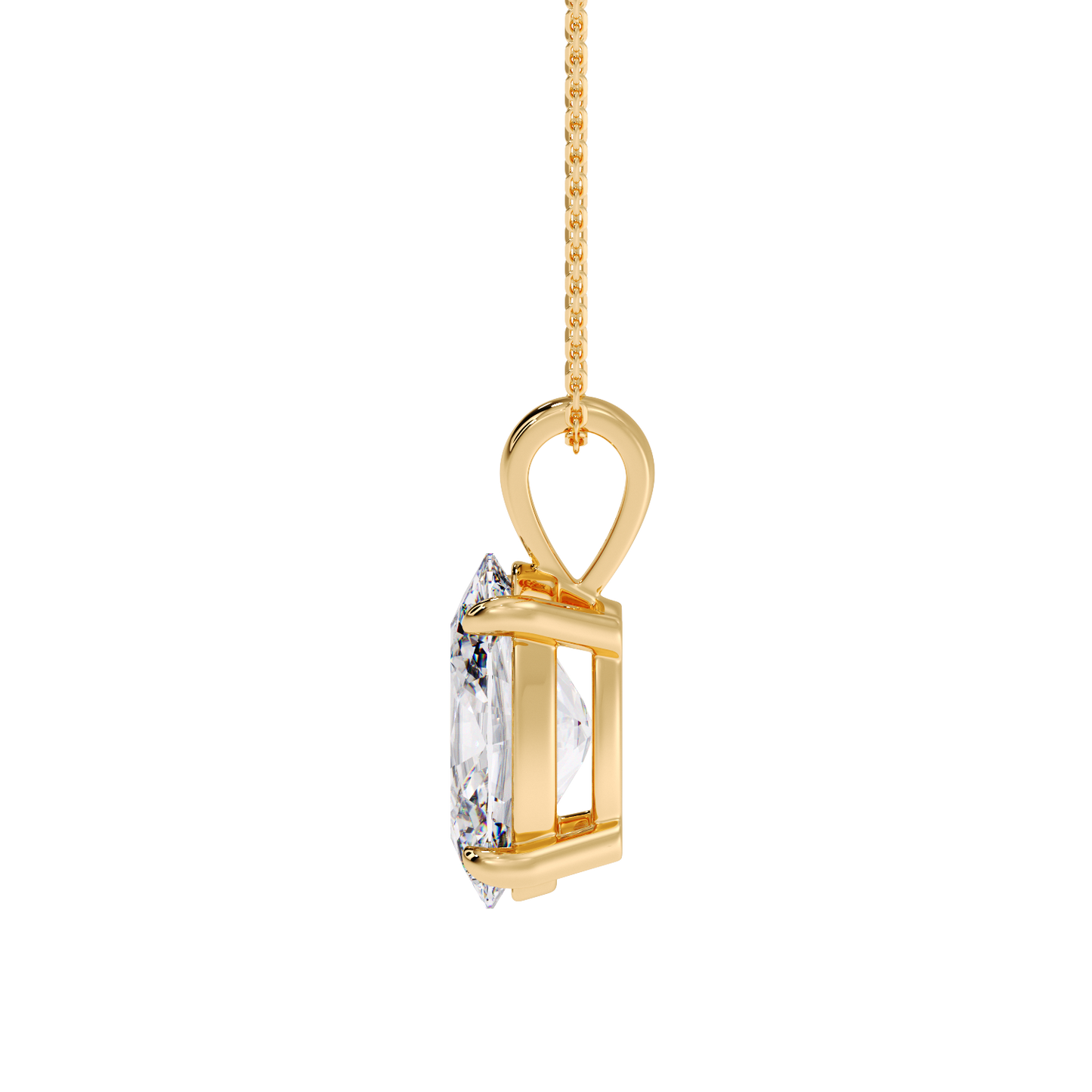 OVAL DIAMOND PENDANT