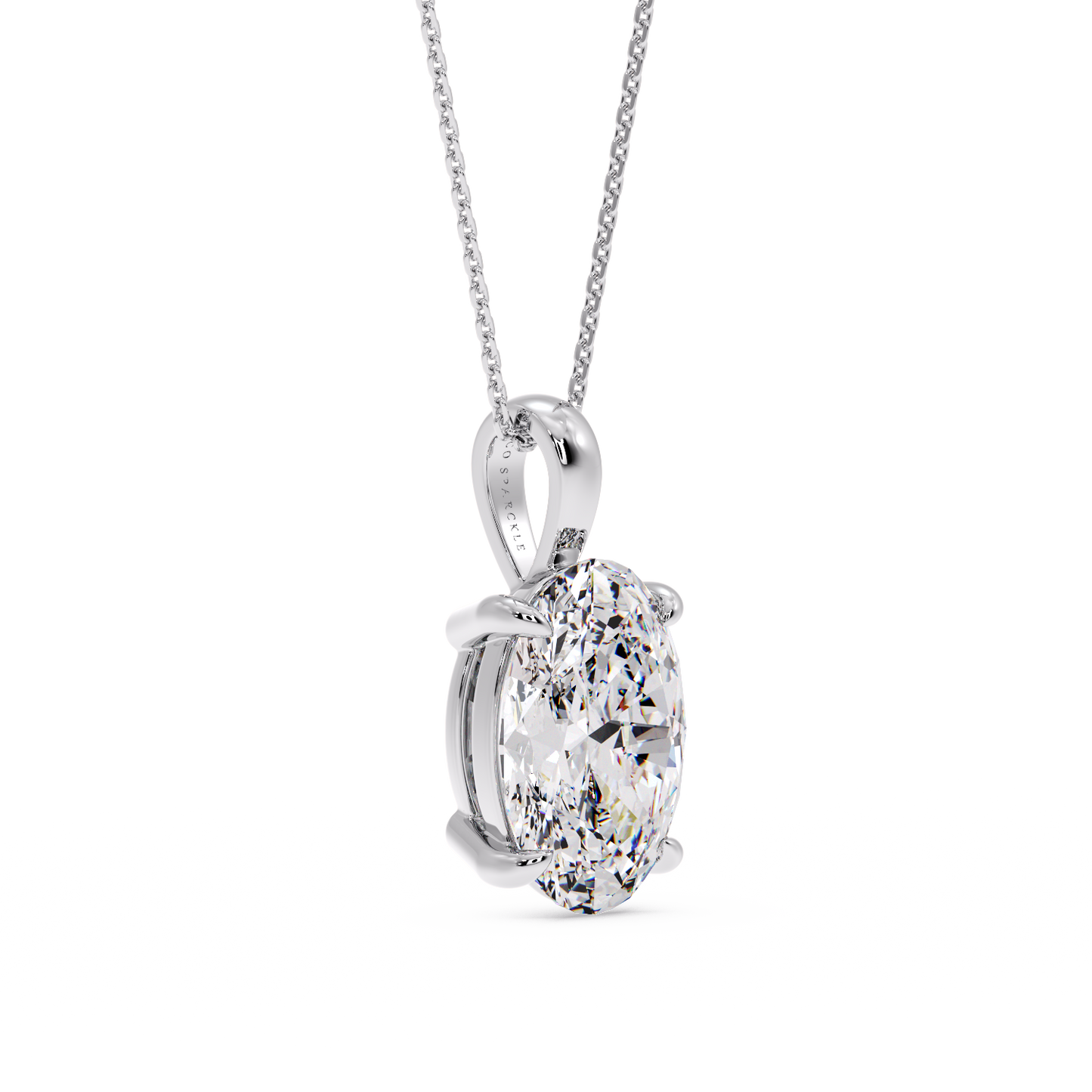 OVAL DIAMOND PENDANT