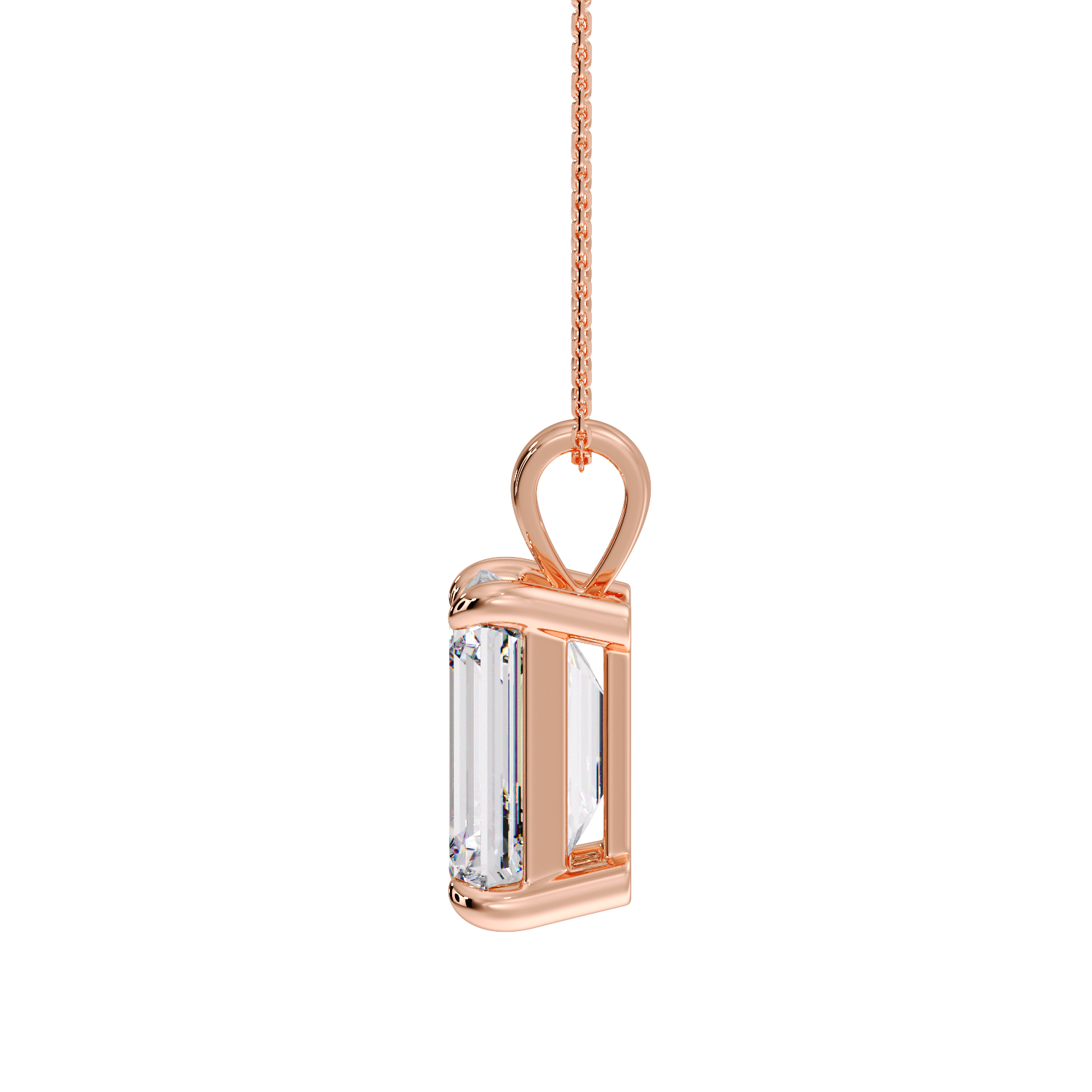 EMERALD DIAMOND PENDANT