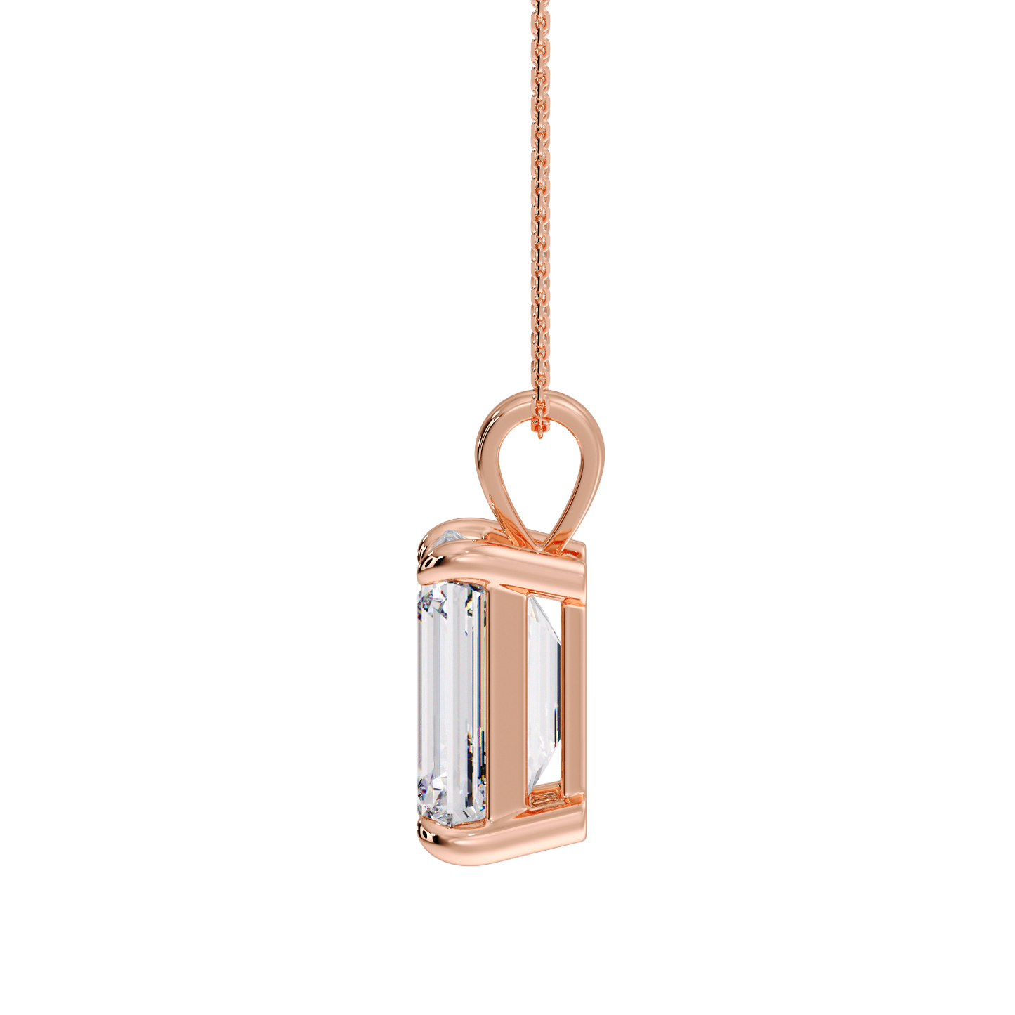 EMERALD DIAMOND PENDANT