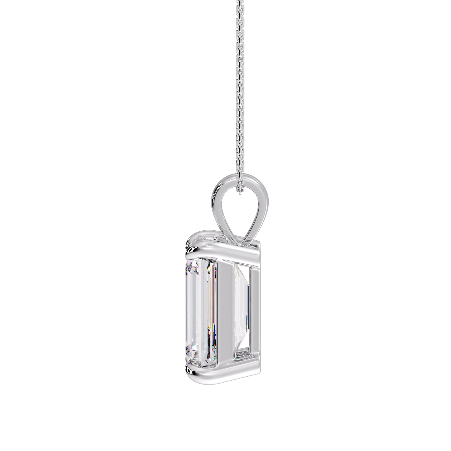 EMERALD DIAMOND PENDANT