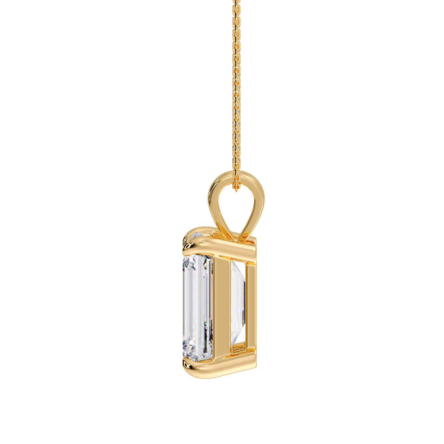 EMERALD DIAMOND PENDANT