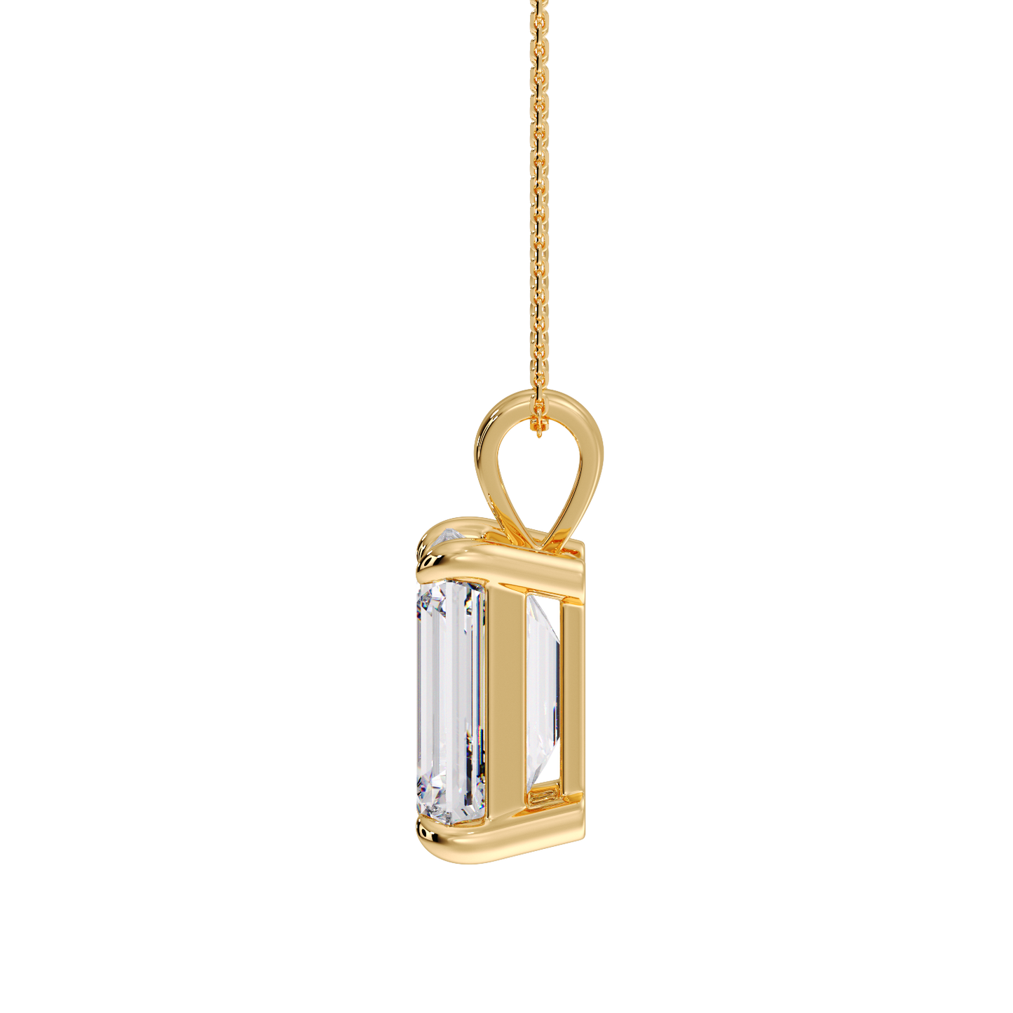 EMERALD DIAMOND PENDANT