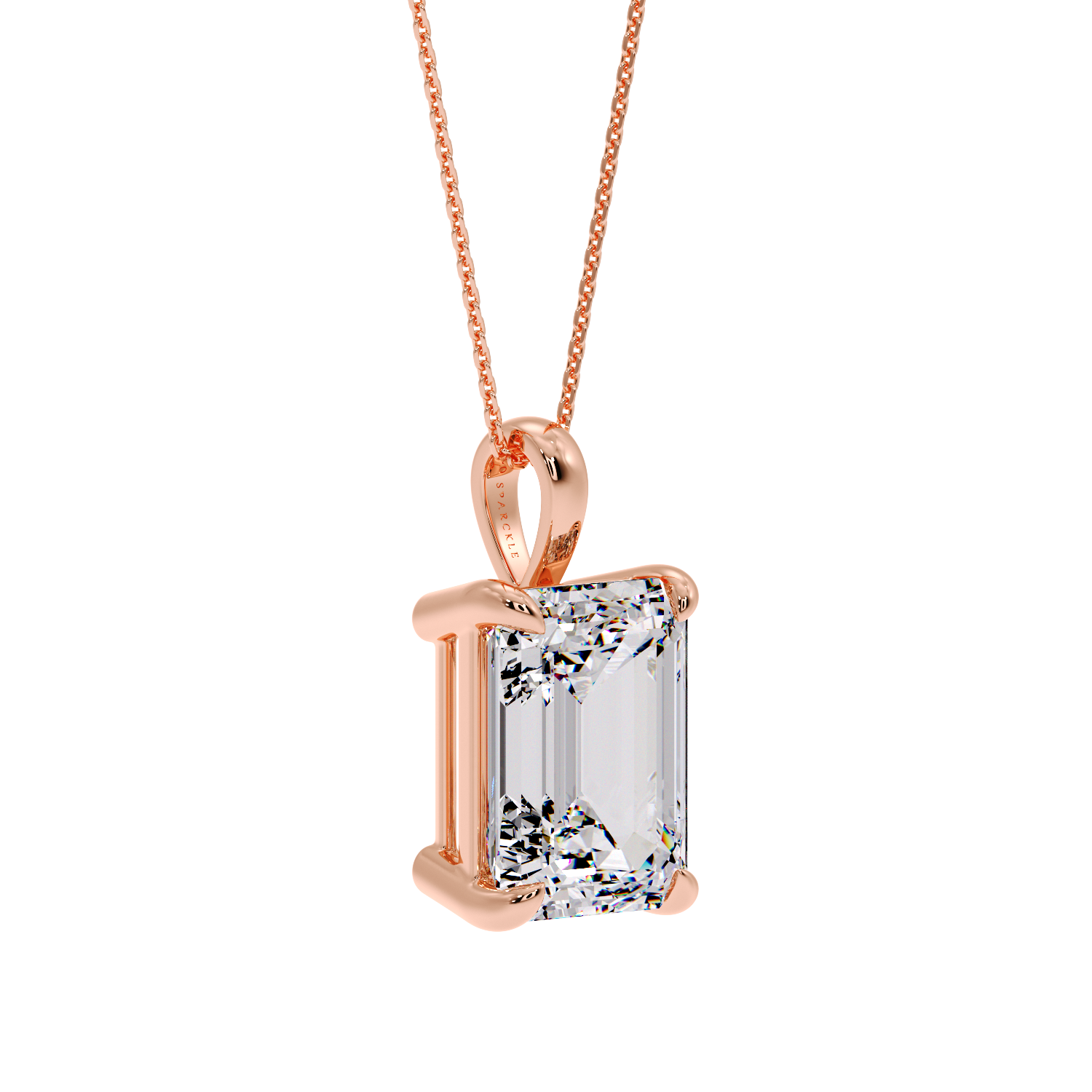 EMERALD DIAMOND PENDANT