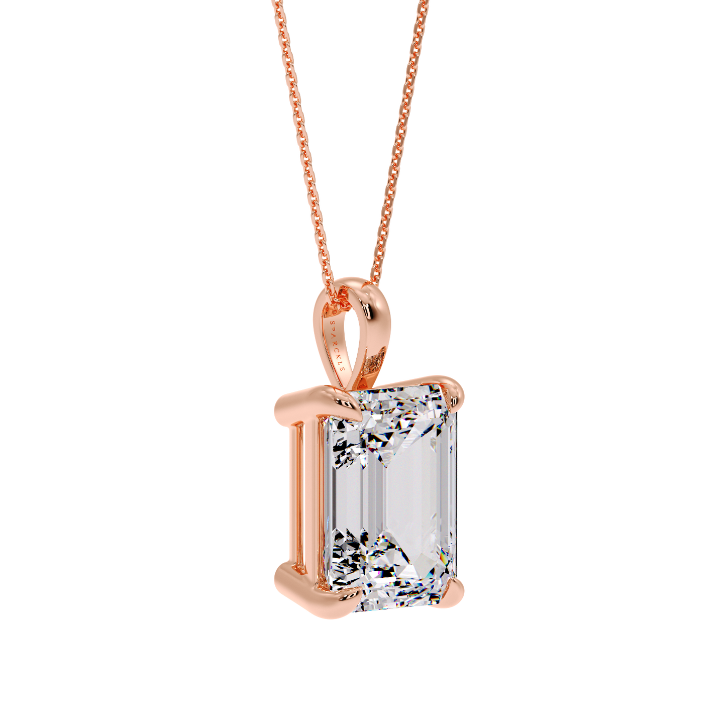 EMERALD DIAMOND PENDANT