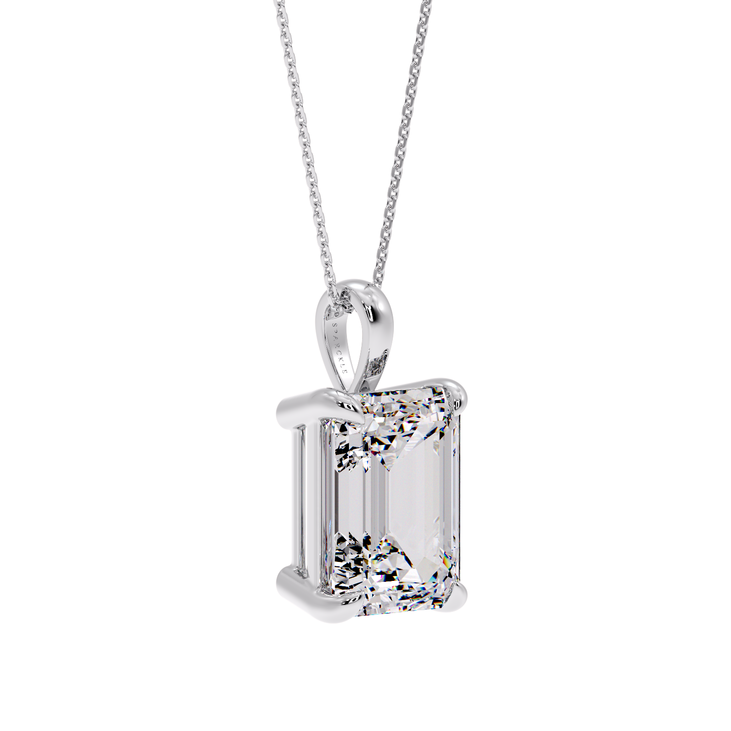 EMERALD DIAMOND PENDANT