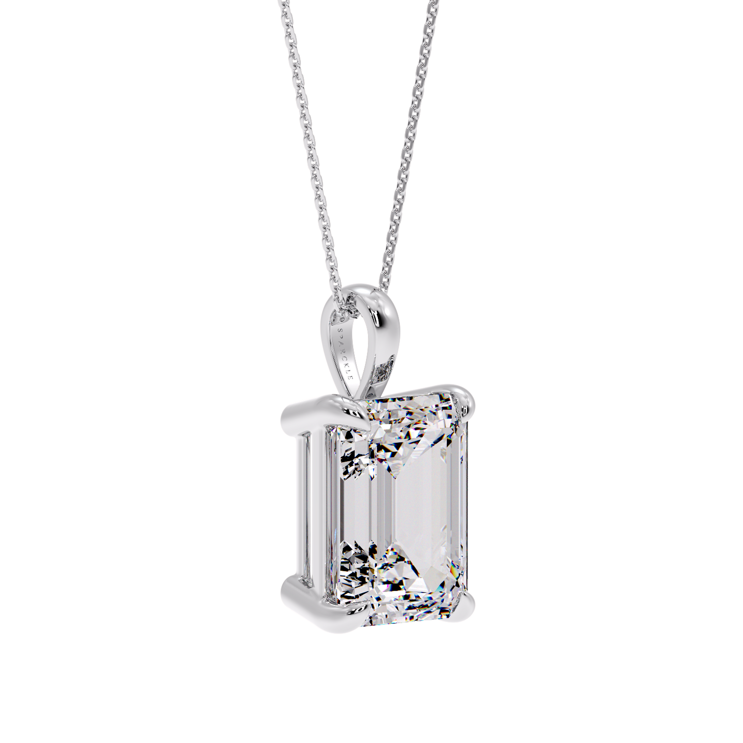 EMERALD DIAMOND PENDANT