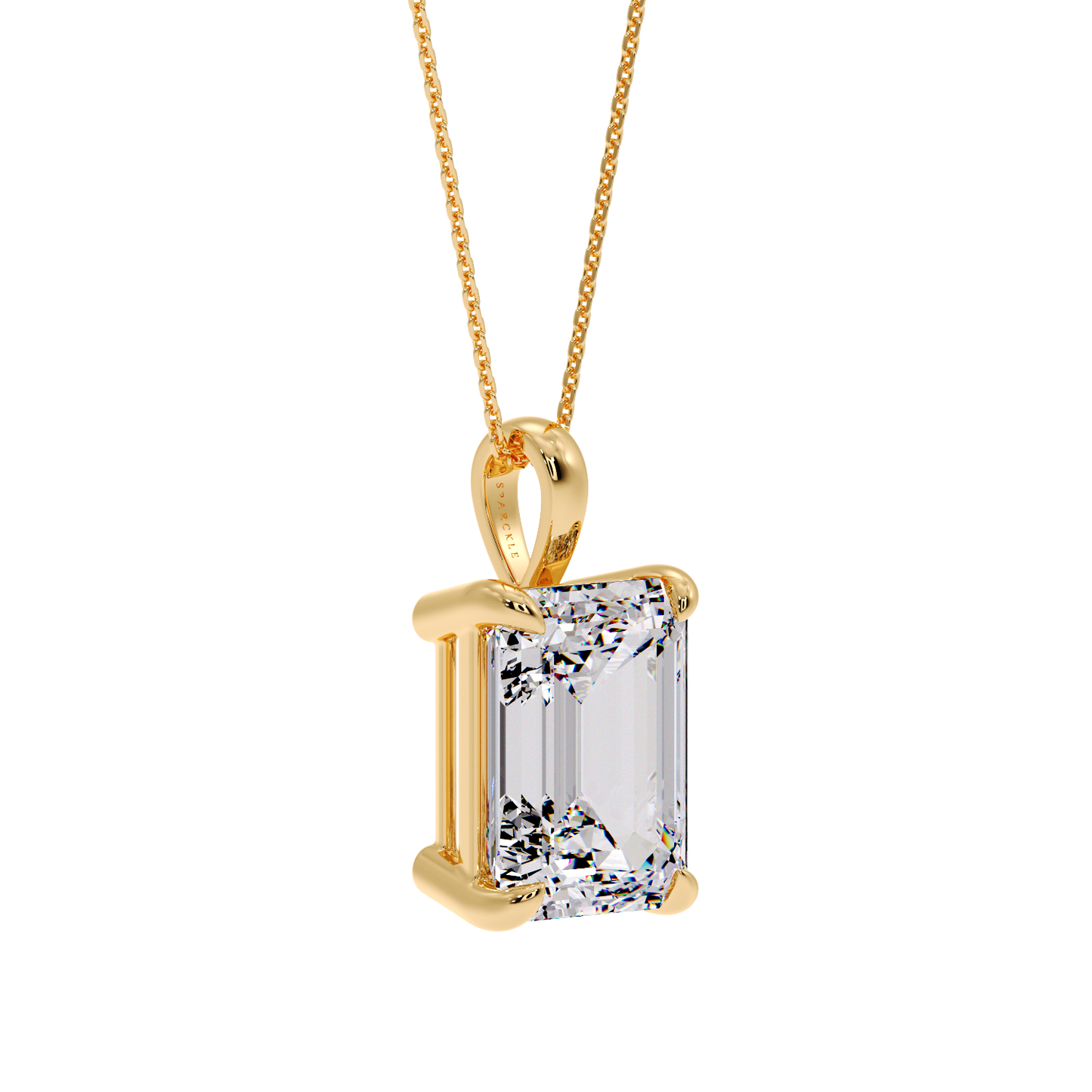 EMERALD DIAMOND PENDANT