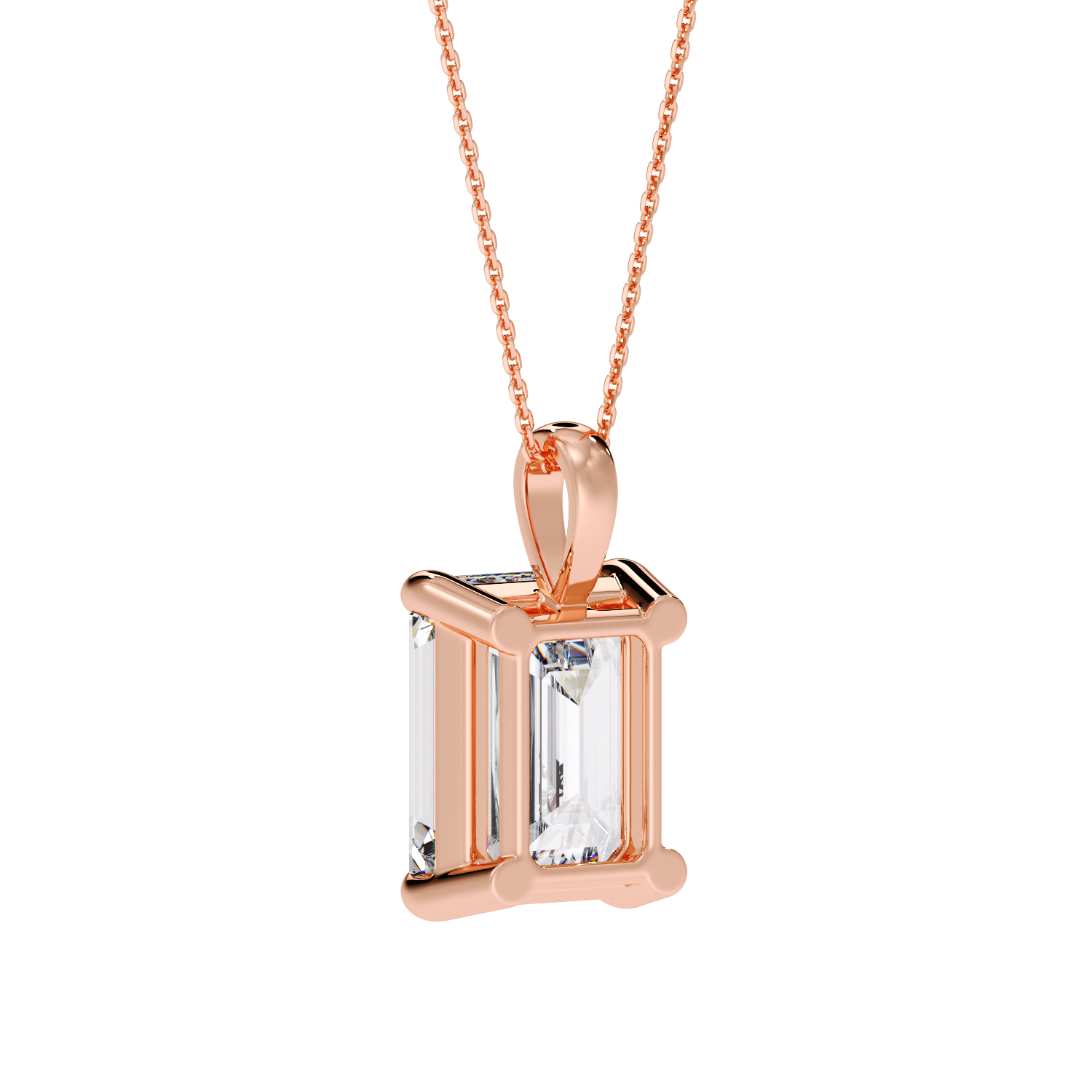 EMERALD DIAMOND PENDANT