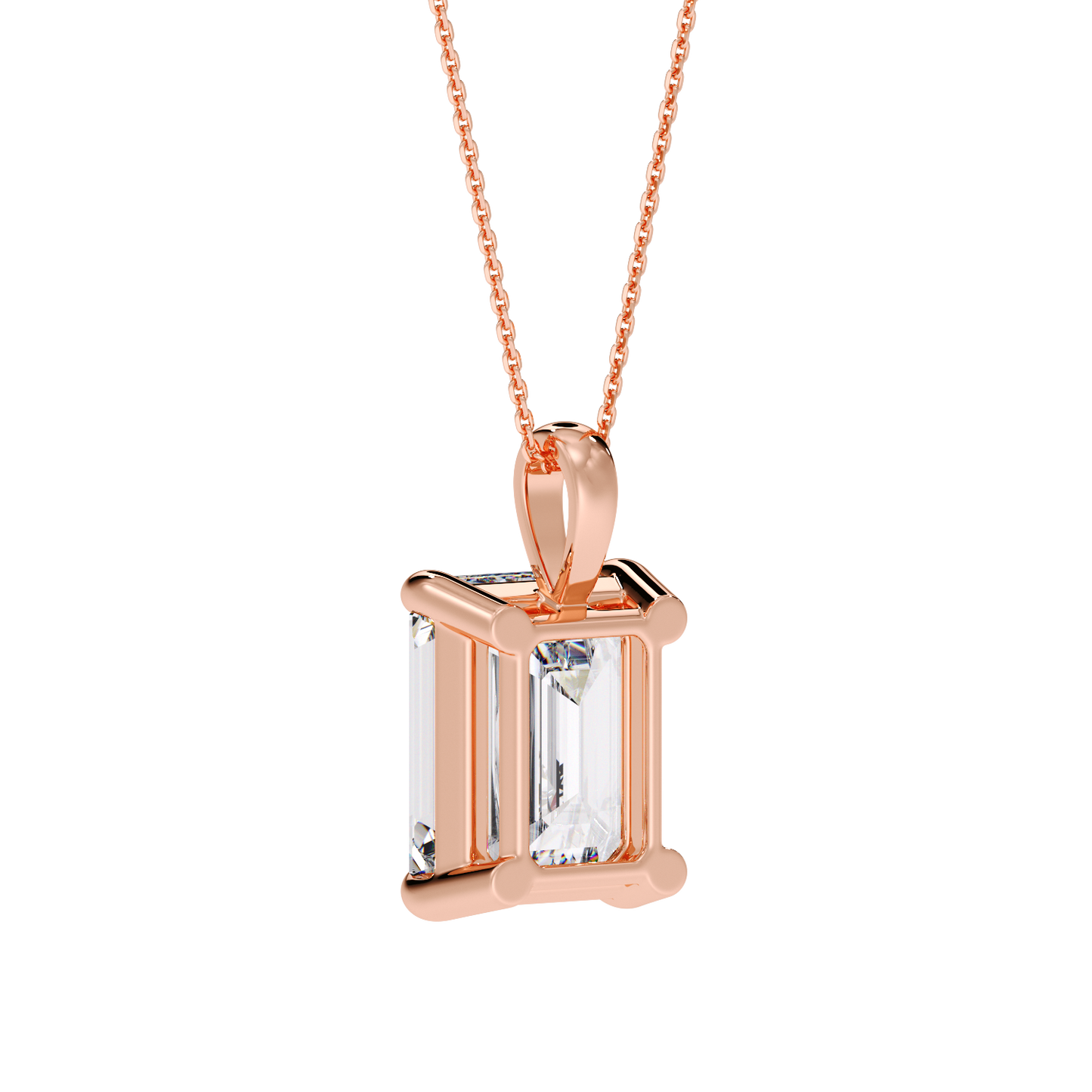 EMERALD DIAMOND PENDANT