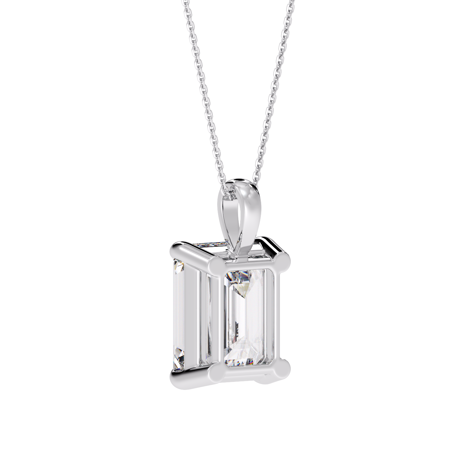 EMERALD DIAMOND PENDANT