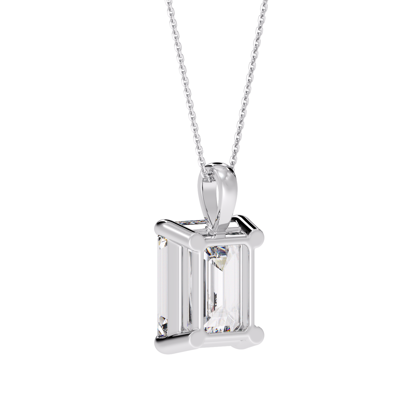 EMERALD DIAMOND PENDANT
